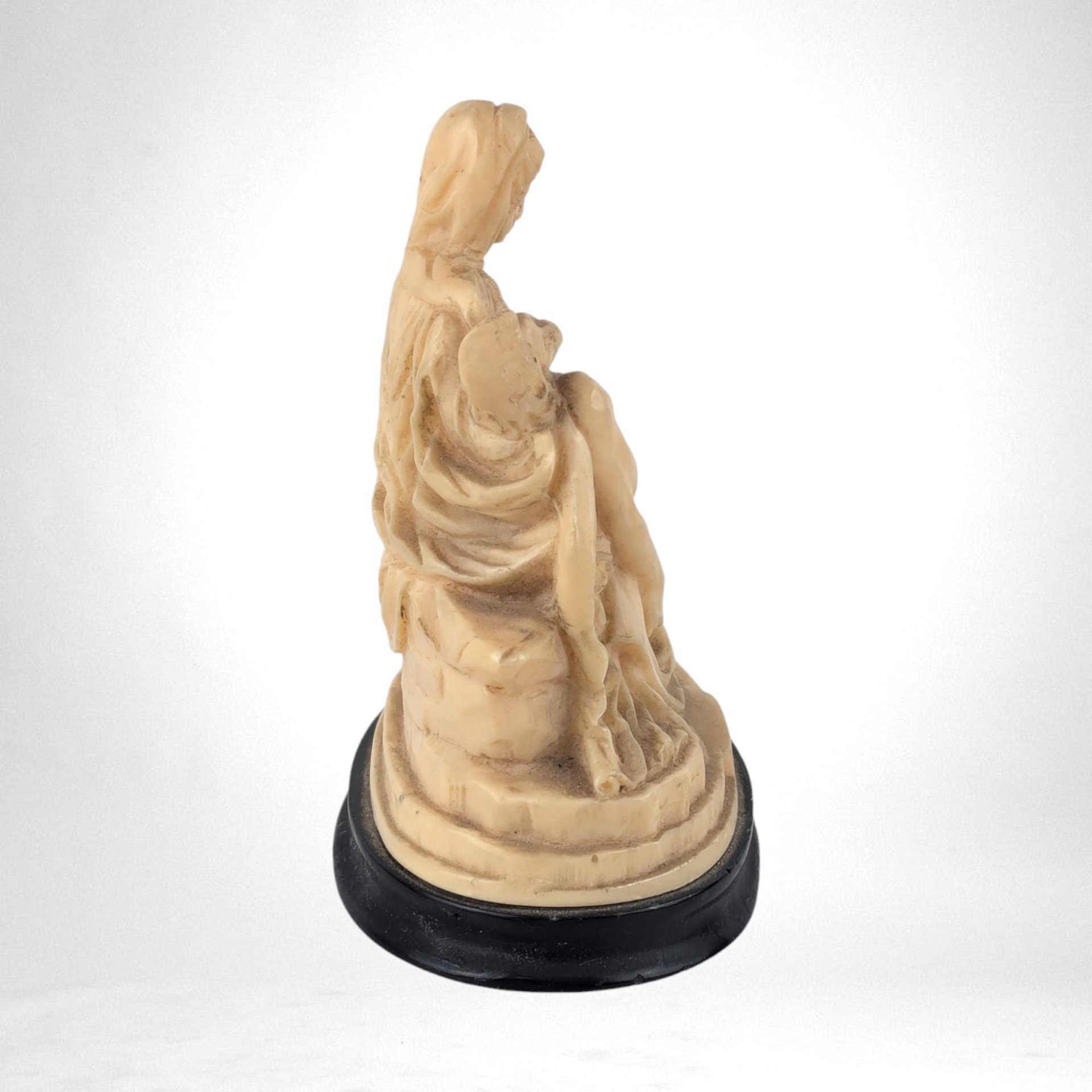 Vintage Santini Pieta Figurine | Religious Statue | Resin Sculpture | Home Decor | Spiritual Gift | 4 3/4"