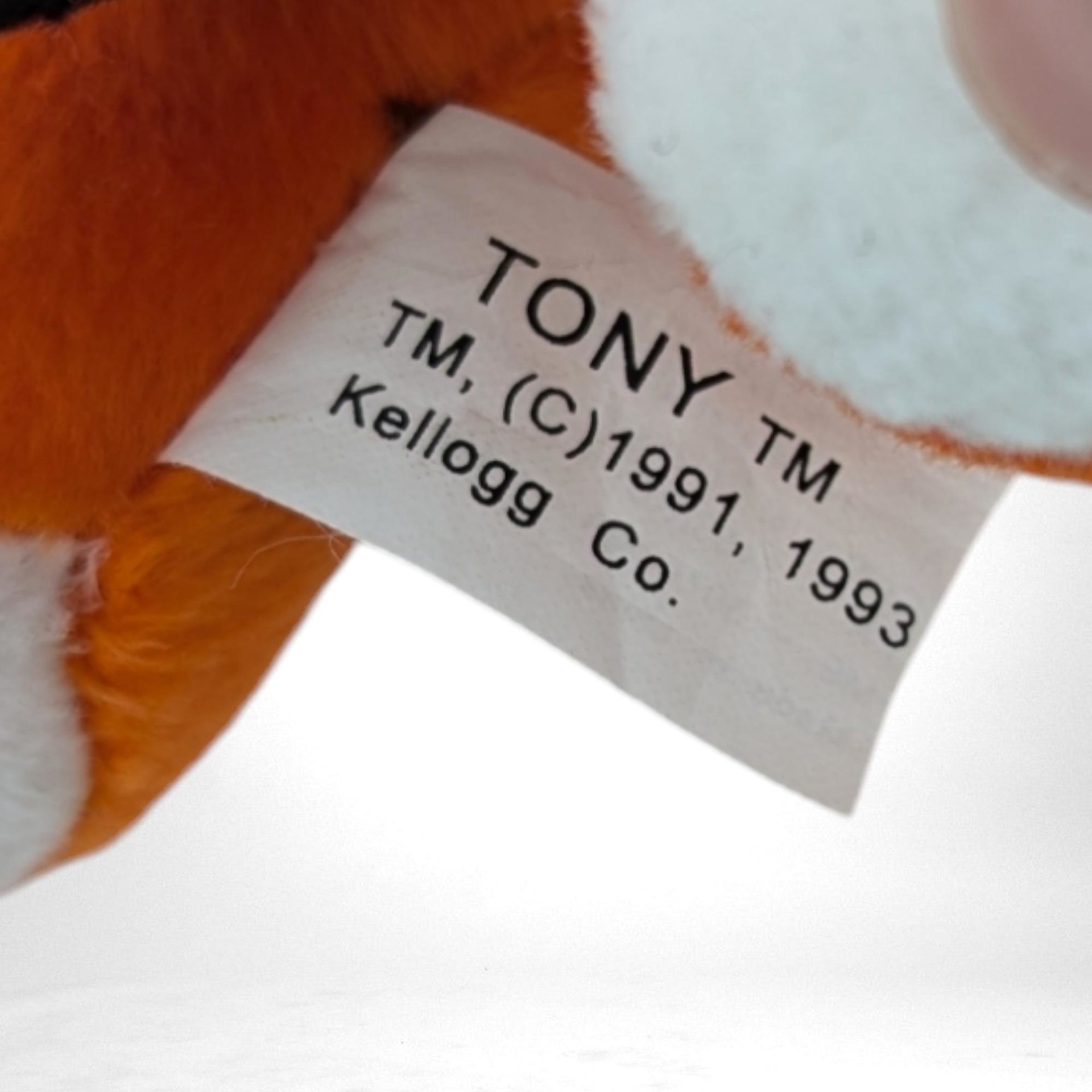 Vintage 1993 Kellogg's Tony the Tiger Plush | 10" Stuffed Animal | Frosted Flakes Mascot | 90s Throwback Toy