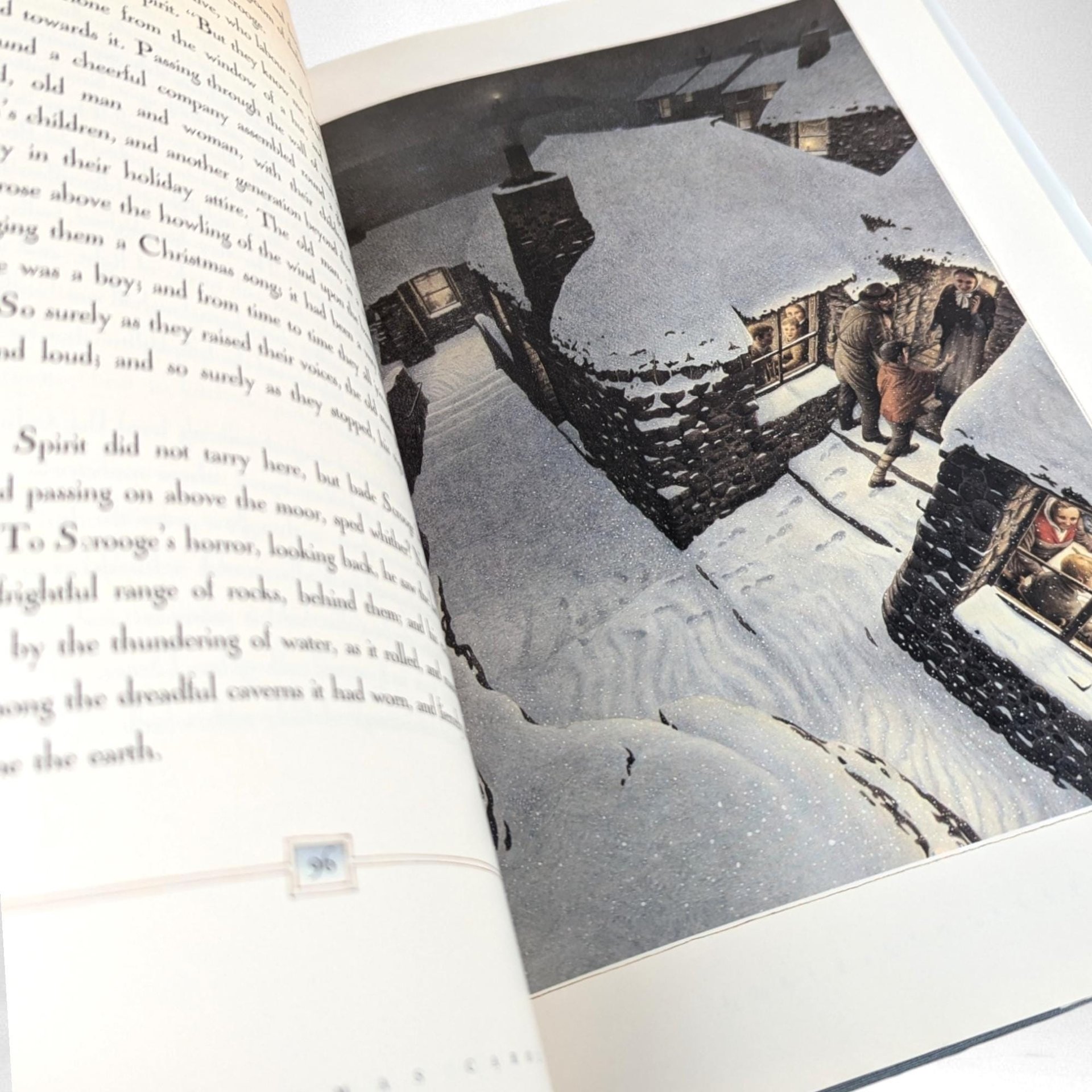 Signed 1990 Charles Dickens "A Christmas Carol" - Illustrated by Roberto Innocenti - Signed by Gerald Charles Dickens - Collectible Book