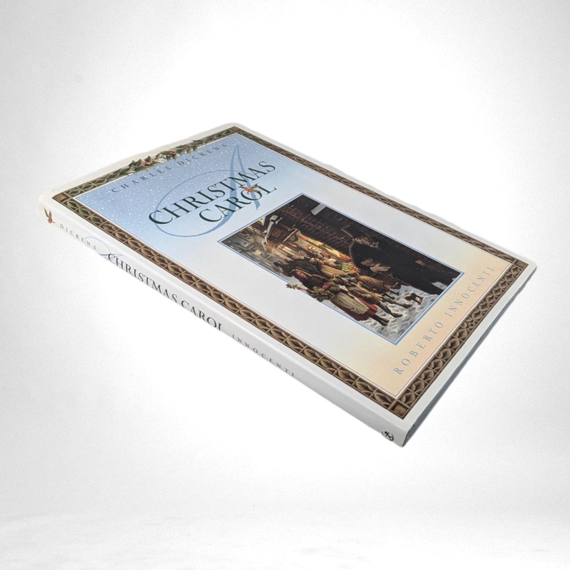 Signed 1990 Charles Dickens "A Christmas Carol" - Illustrated by Roberto Innocenti - Signed by Gerald Charles Dickens - Collectible Book