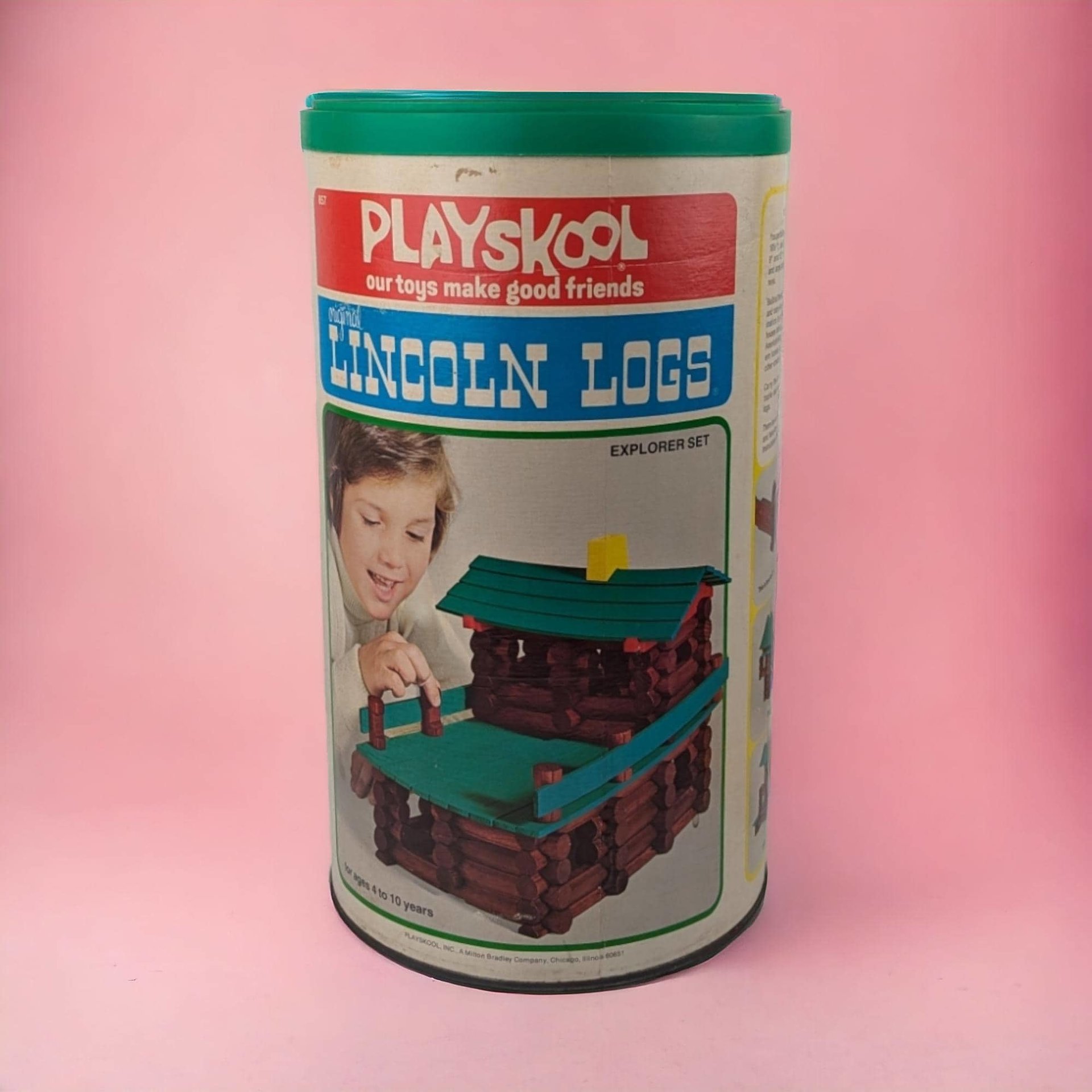 Vintage Playskool Lincoln Logs Explorer Set,  Building Toy,  Creative Play,  Educational Toy,  Pretend Play