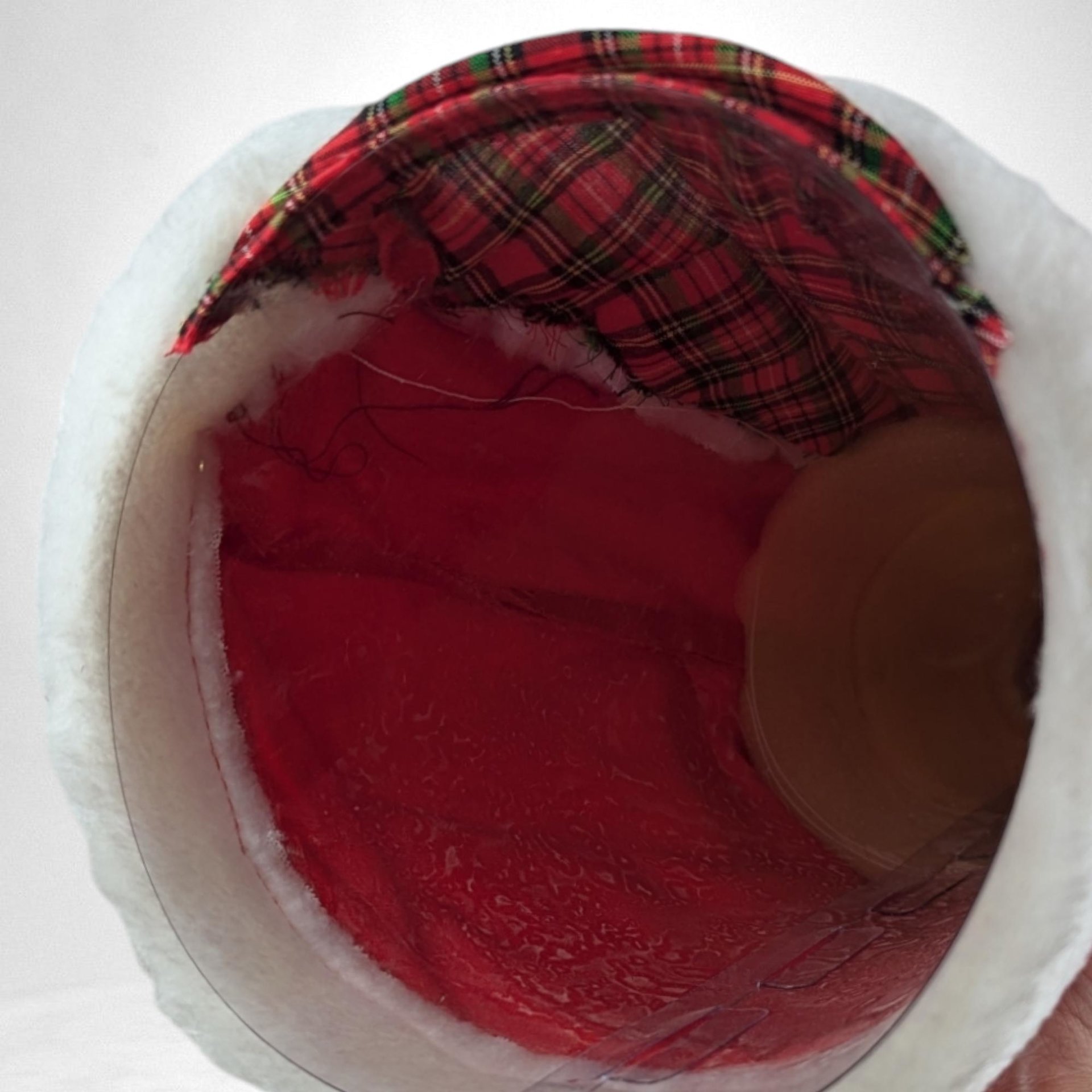 Vintage Santa Claus Tree Topper | Red Velvet | Christmas Decor | Festive Decor
