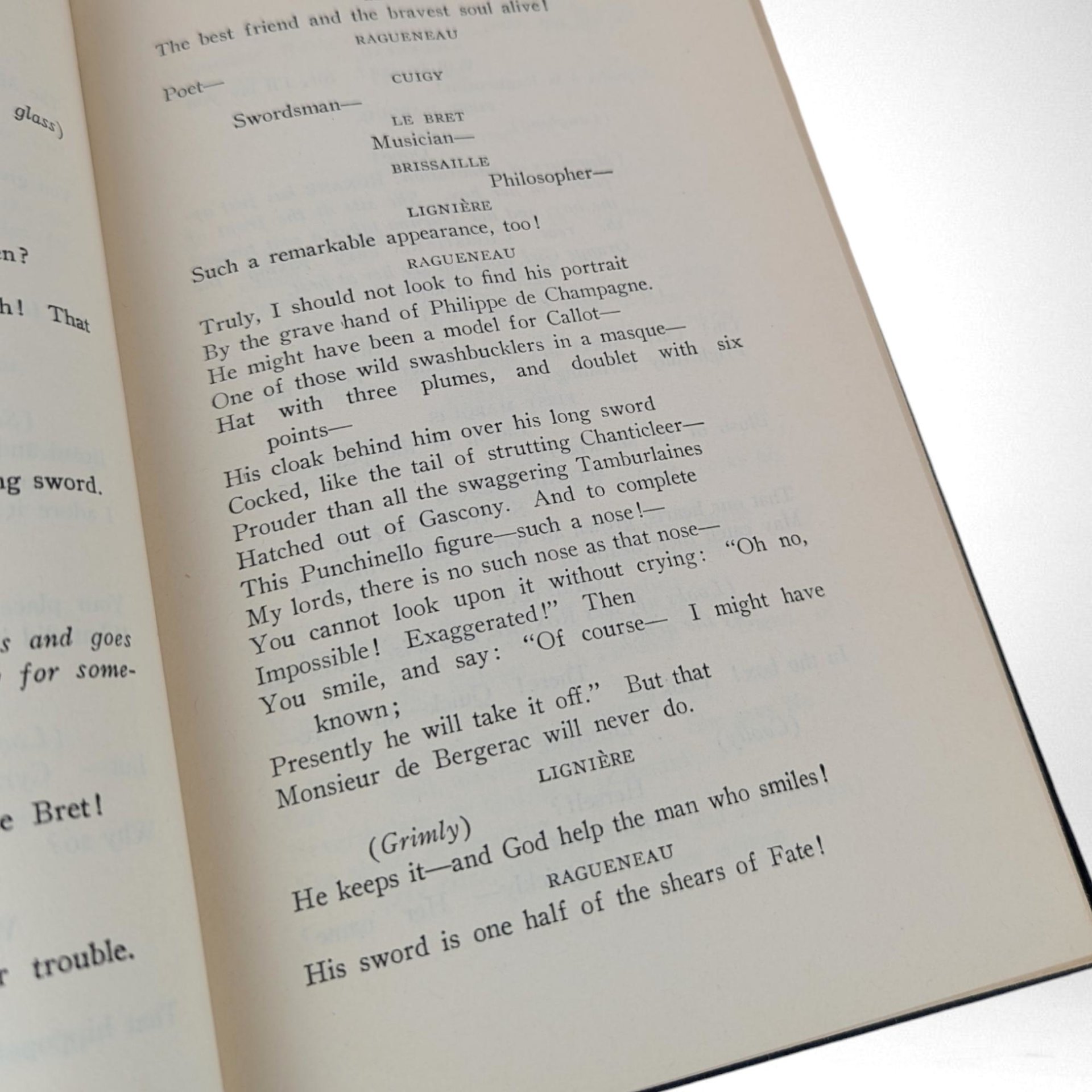 Vintage Cyrano De Bergerac Text by Brian Hooker | Classic Play | Hardcover | Gift Idea