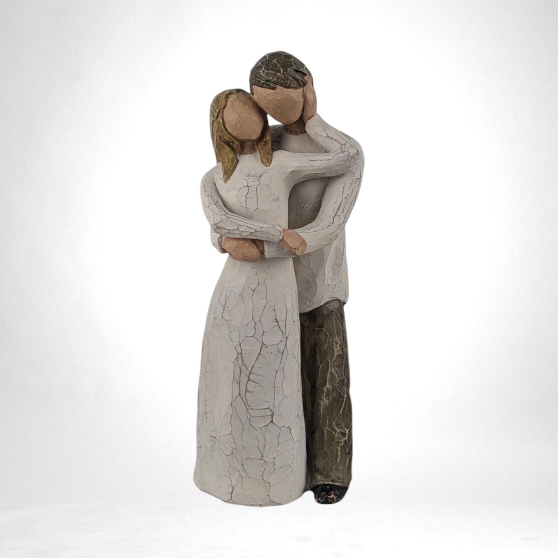 2001 Willow Tree "Together" Figurine, Romantic Couple Sculpture, Anniversary Gift, Wedding Decor