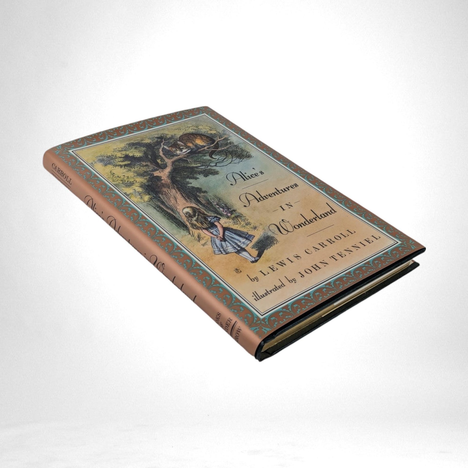 1982 Alice's Adventures in Wonderland by Lewis Carroll, Illustrated by John Tenniel, Hardcover with Gold Edges