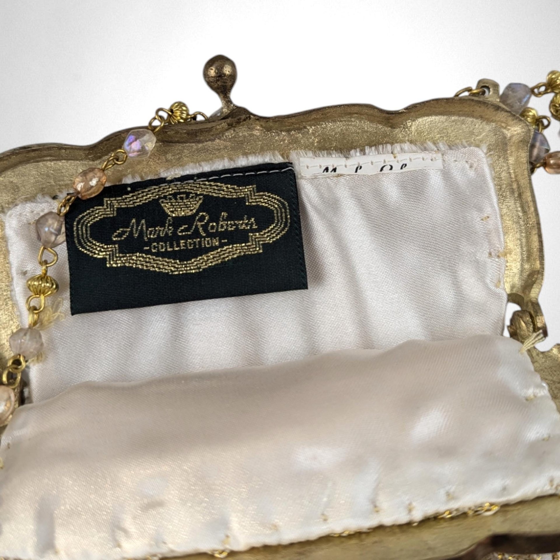 Vintage Mark Roberts Stocking Shaped Bag, Beaded Evening Bag,  Christmas Purse, Holiday Bag,  Unique Gift for Her