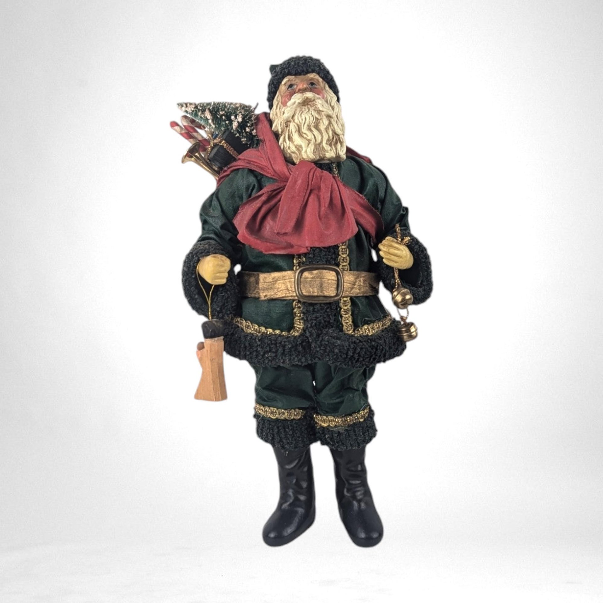 Vintage 1988 Clothique Possible Dreams Santa Claus Figurine, Christmas Decor, Holiday Decor, Collectible Santa, Santa with Toys