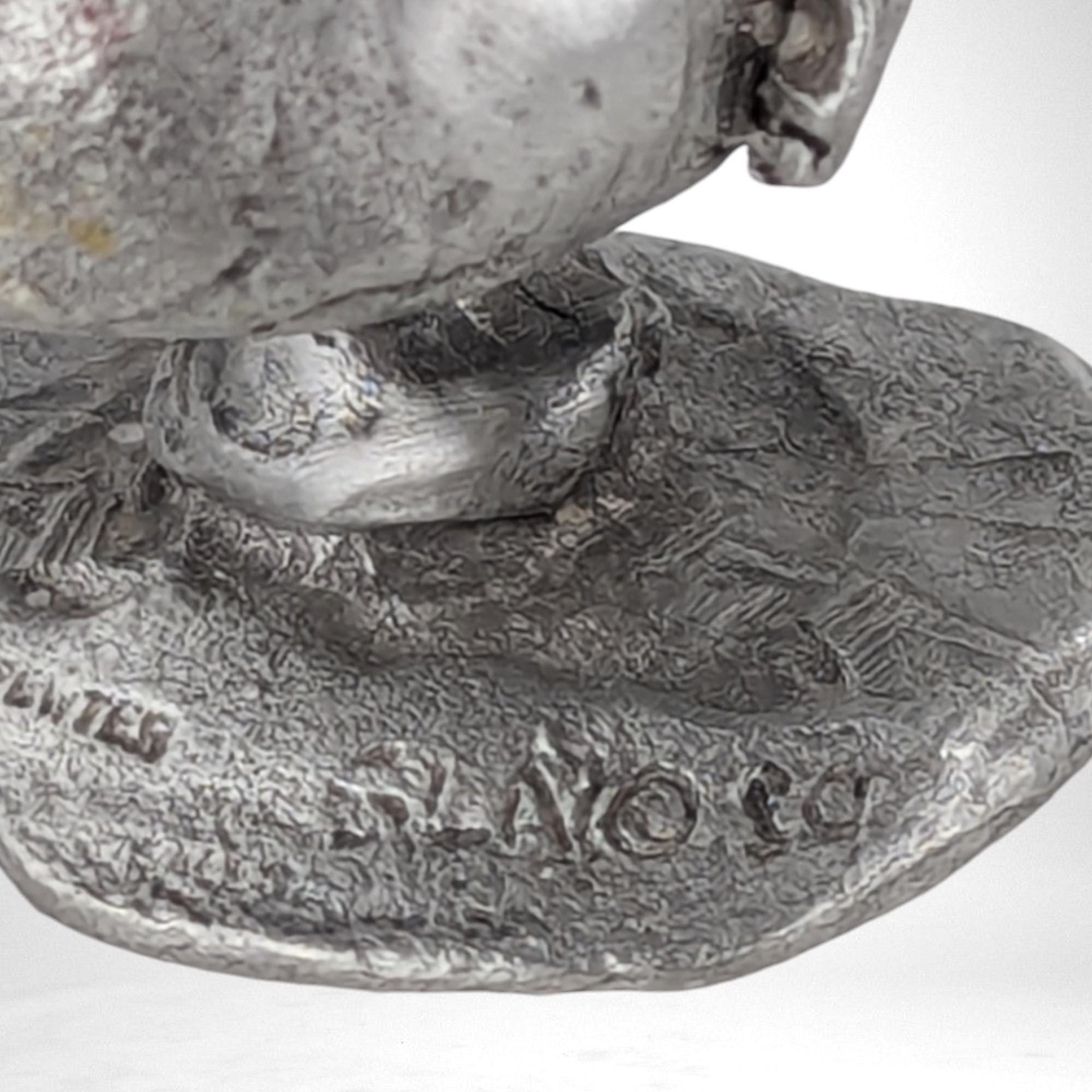 Vintage Pewter Fairy on Mushroom Figurine, Collectible Fantasy Decor, Gift for Fairy Lovers