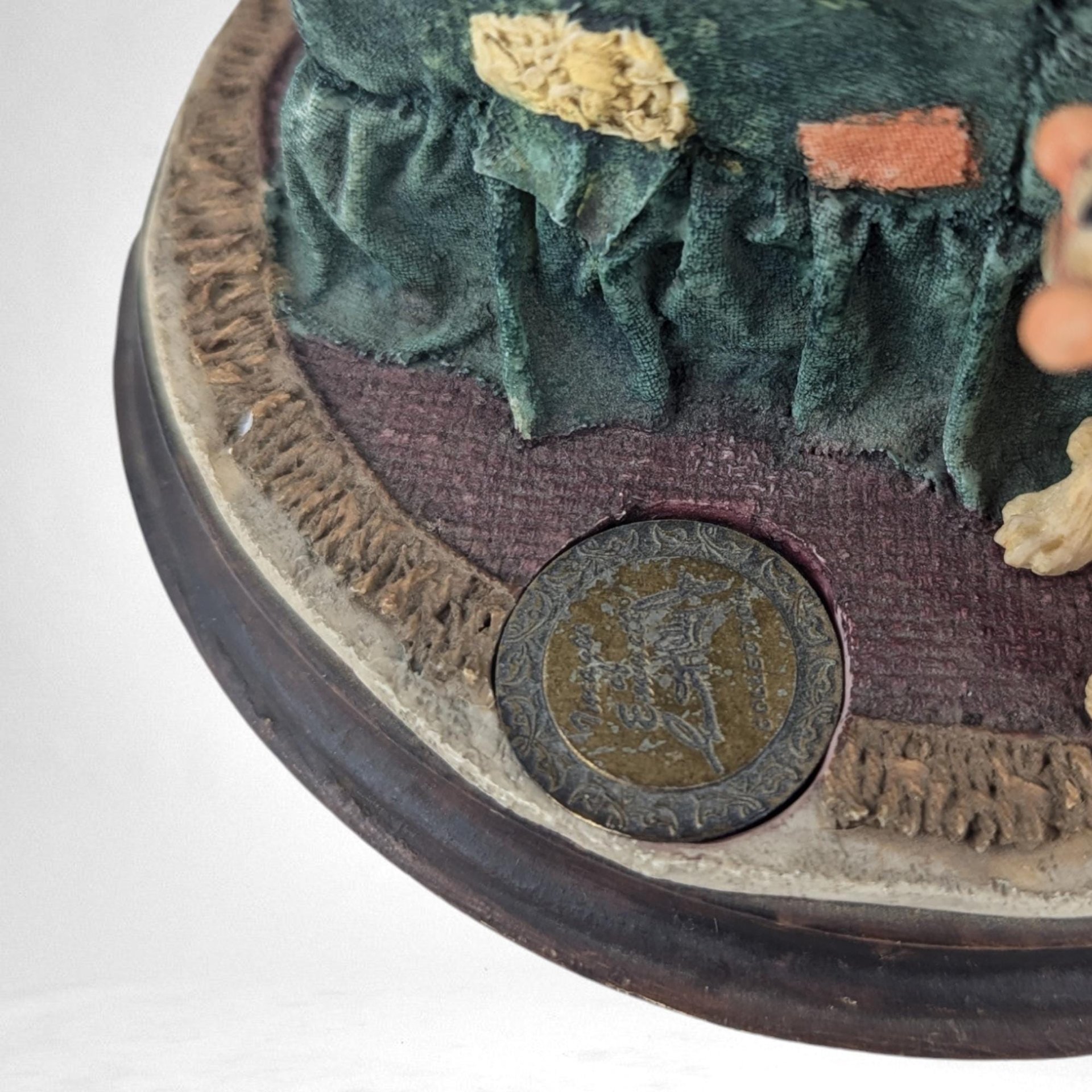 1994 Signed Emmett Kelly Jr. Santa Figure, Clown Santa with Baby, Christmas Decor, Collectible Figurine
