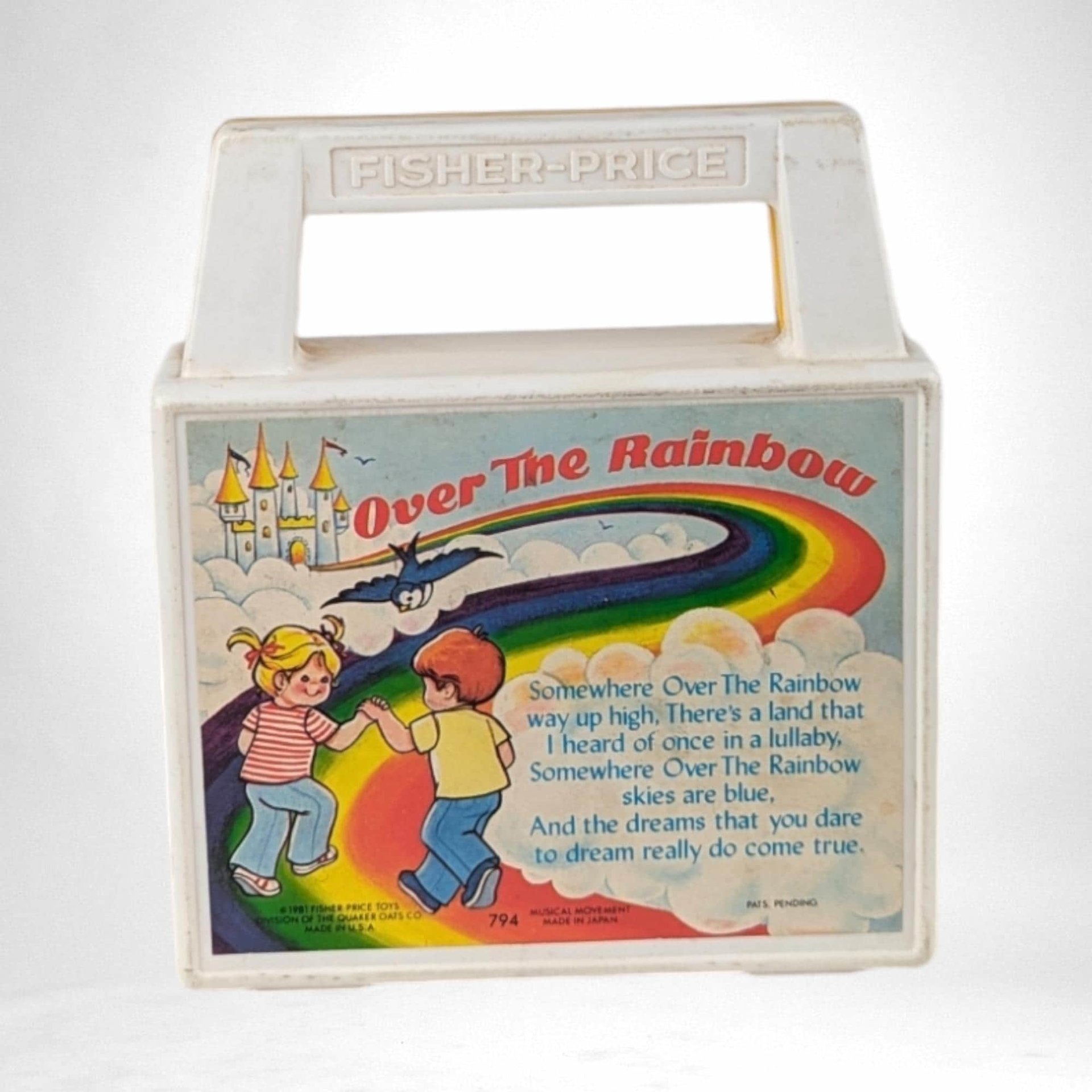 1981 Fisher-Price Over the Rainbow Music Box, Vintage Toy, Nursery Decor