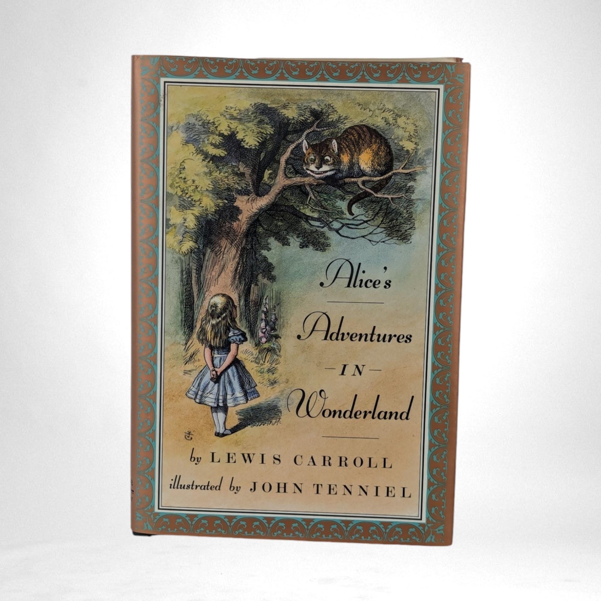 1982 Alice's Adventures in Wonderland by Lewis Carroll, Illustrated by John Tenniel, Hardcover with Gold Edges