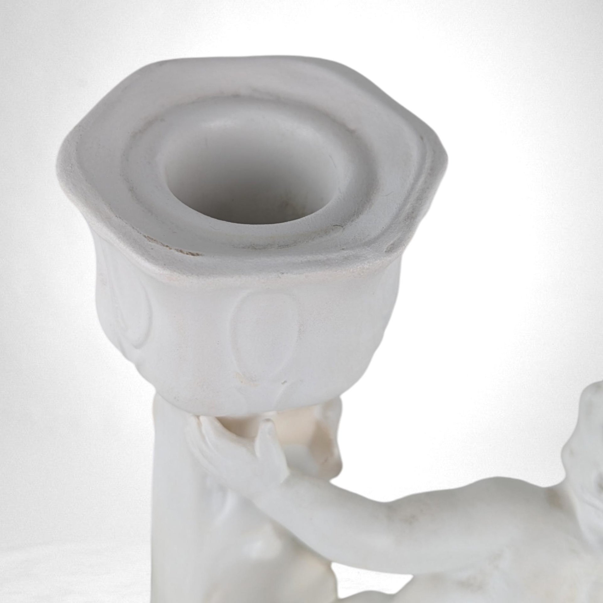 Vintage Holland Mold Cherub Candlestick Holders | Pair of Porcelain Cherubs | Angel Candle Holders | Romantic Home Decor | Wedding Decor