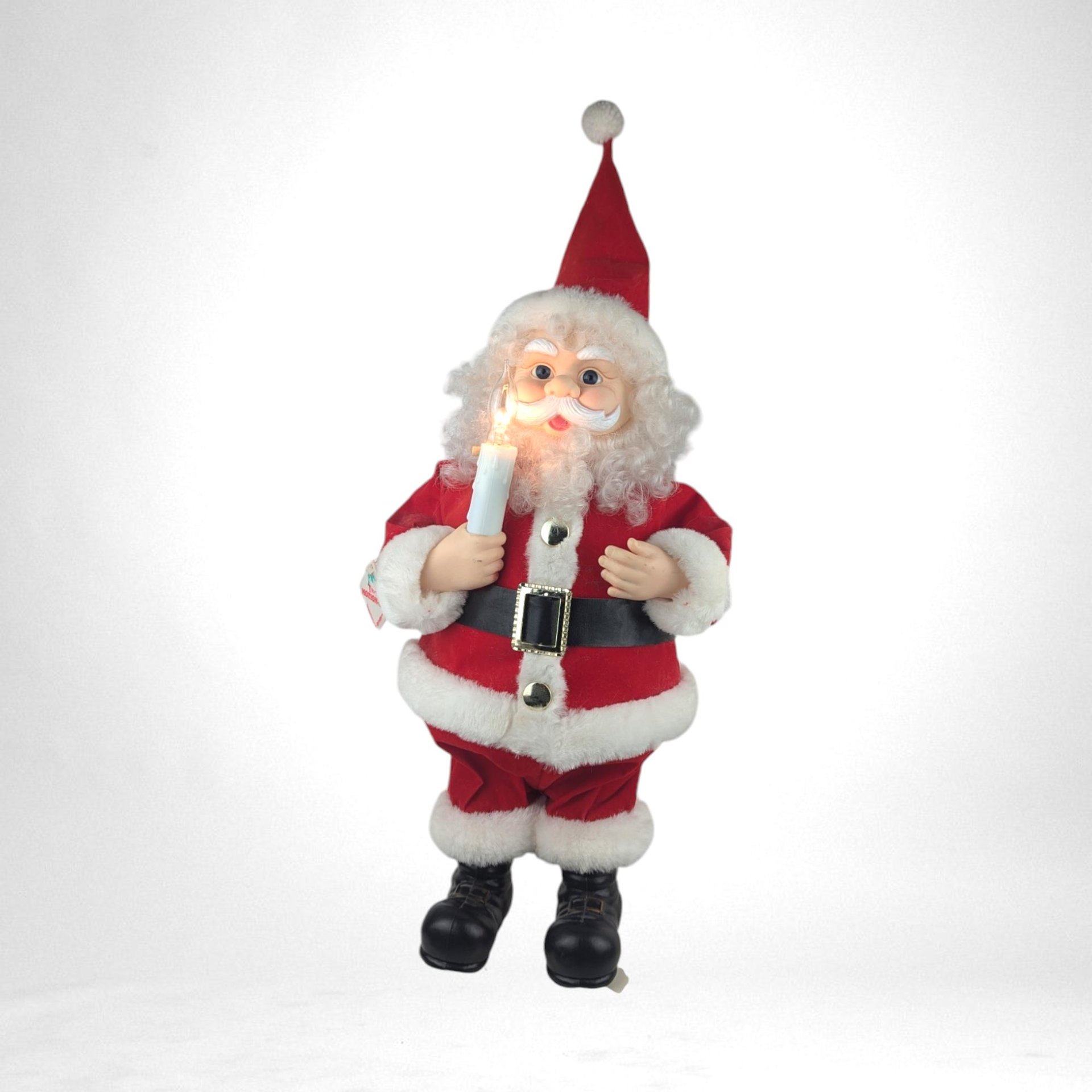 Vintage Telco Motion-ette Santa Claus Animated Figure, Light Up Christmas Decor,  Holiday Decor,  Collectible Santa, 18" Tall