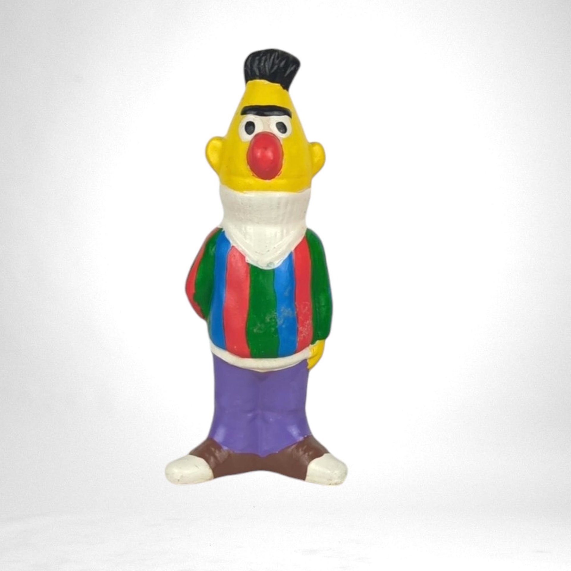 Vintage Ceramic Bert and Ernie Sesame Street Figurines, Hand-Painted Collectible Figures, Children's Room Decor, Nostalgic Gift