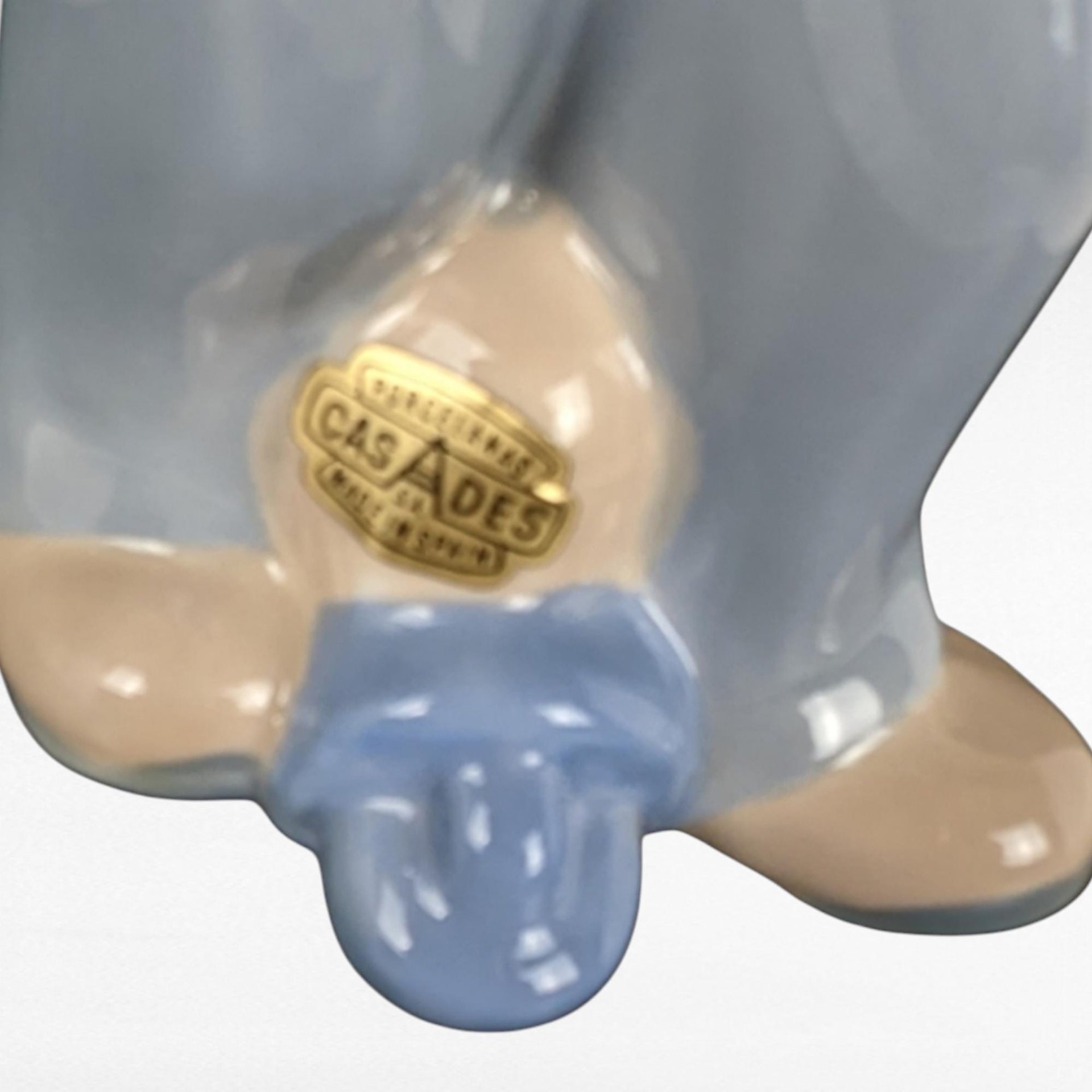 Vintage Cascades Porcelain Clown Figurine | Sad Clown Statue | Made in Spain | Collectible Figurine