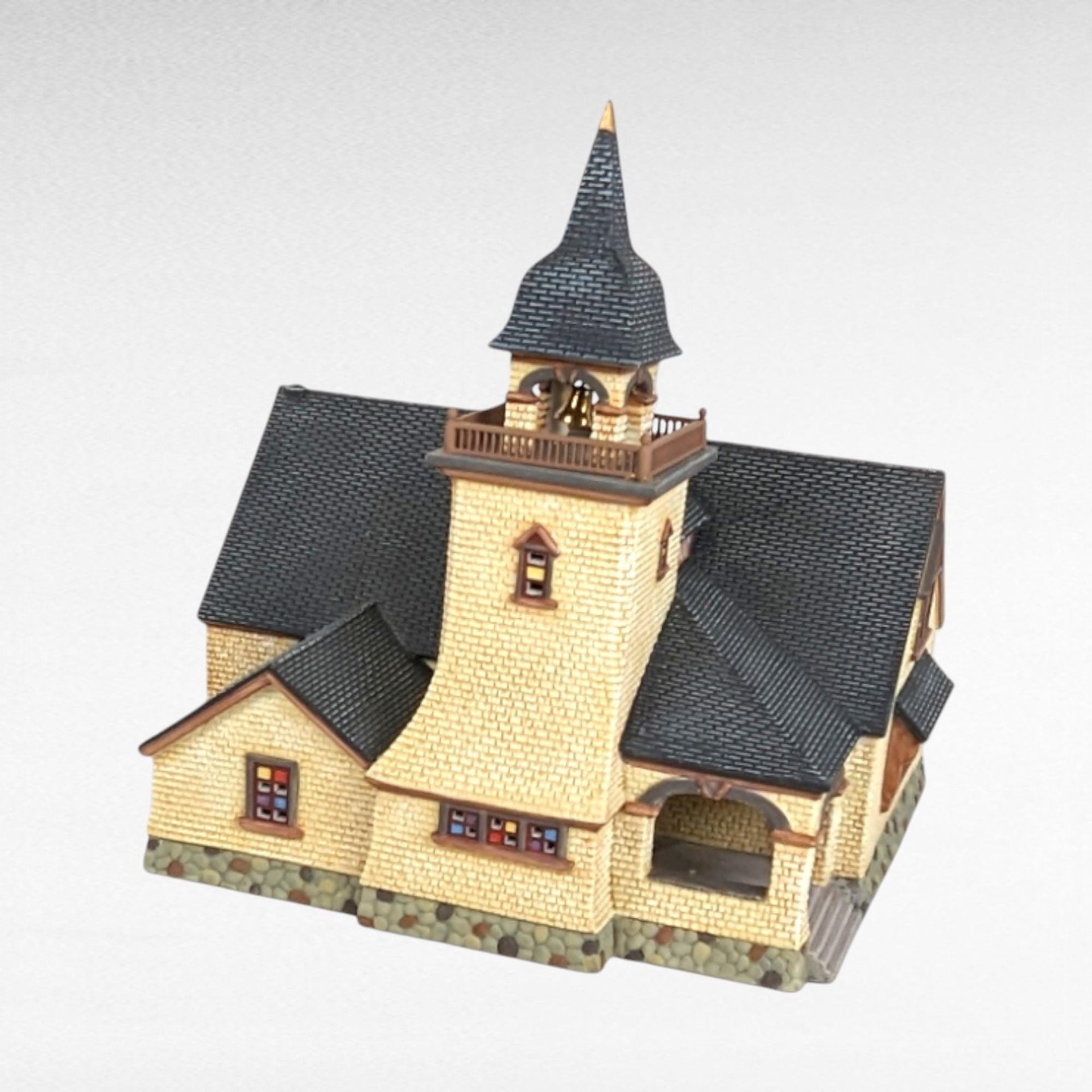 1998 Dept 56 "Chapel on the Hill" | Seasons Bay | Lighted House | Porcelain Church