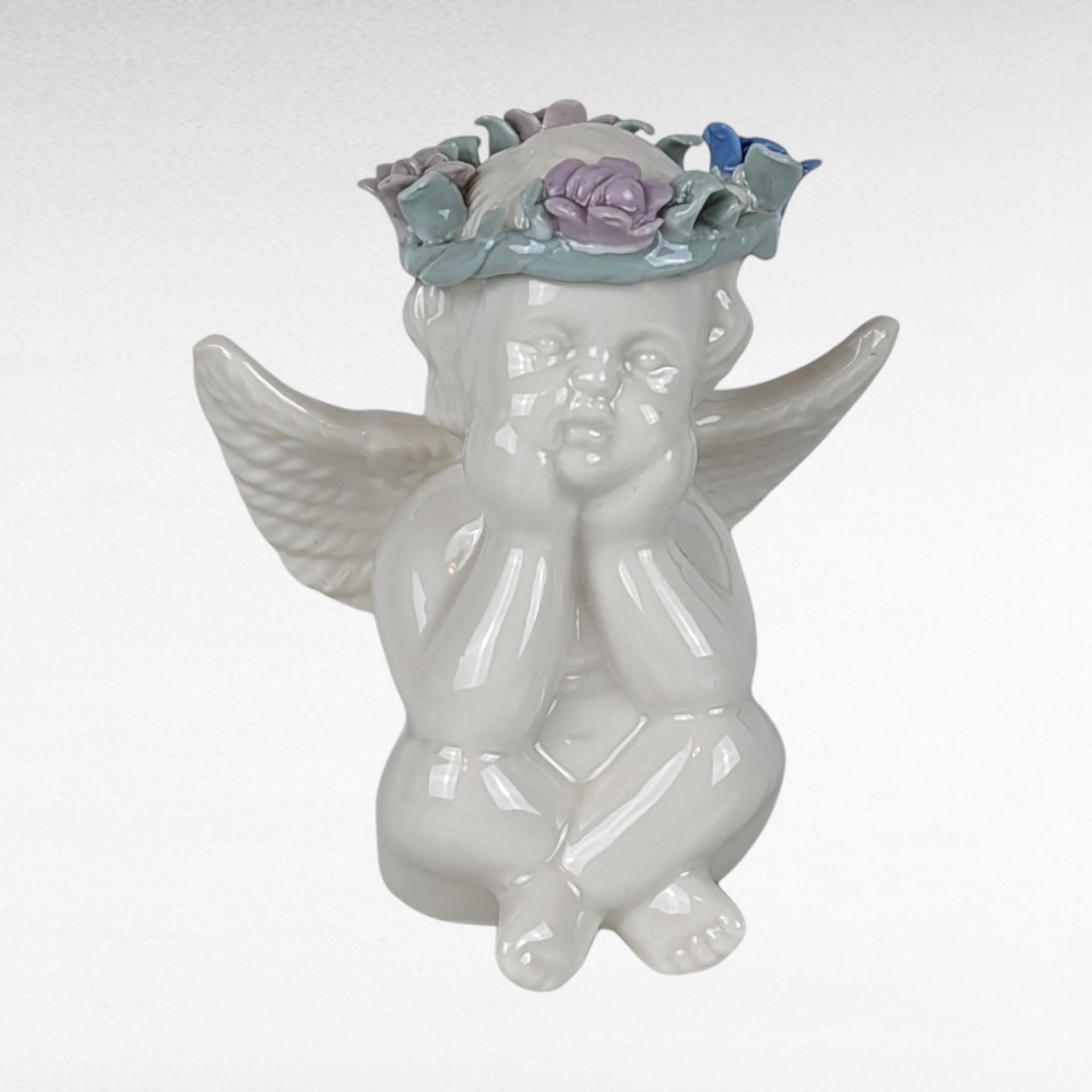 Vintage White Angel Collection | Porcelain Ornaments, Wall Hanging, and Figurine | Heavenly Holiday Decor
