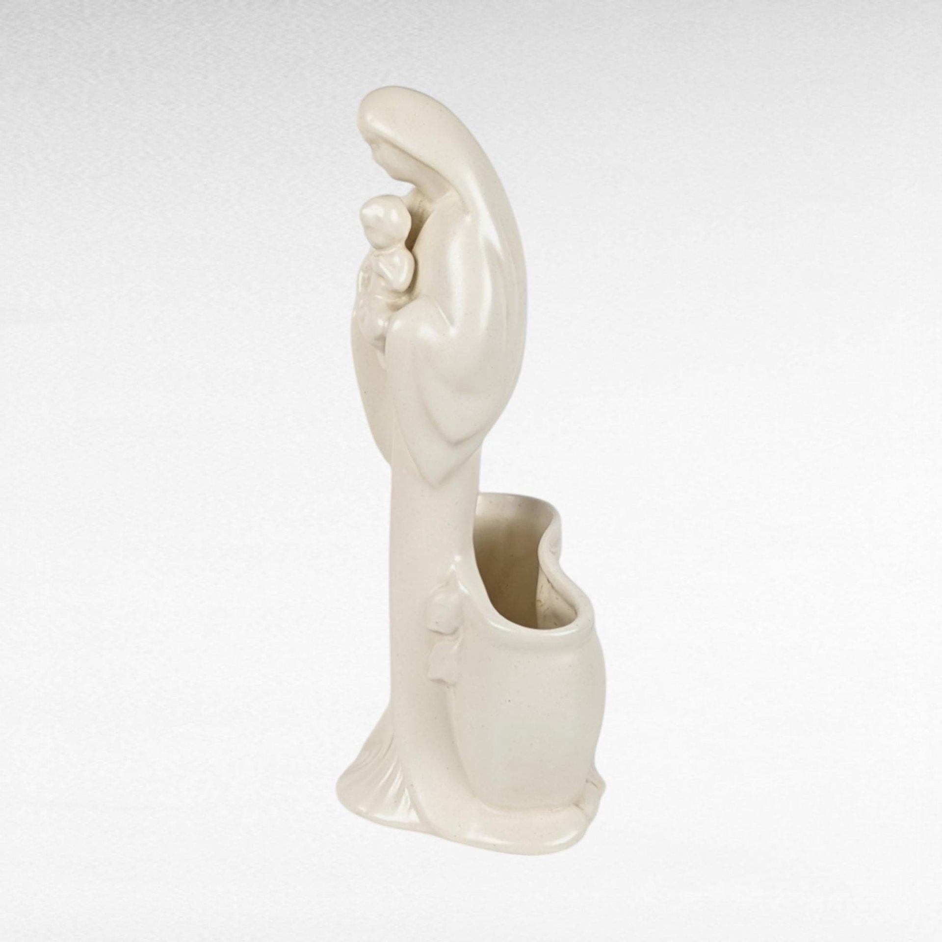 Vintage Haeger Madonna and Child Planter, Religious Art Pottery,  Mid-Century Modern Planter,  Unique Home Decor, Mother's Day Gift