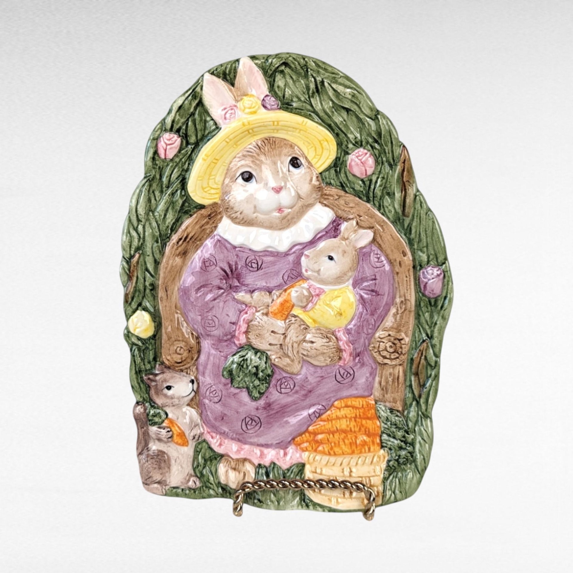 Vintage Easter Decor Lot | Rabbit Figurine, Trinket Boxes, Planter, Ceramic Egg Bowl | Easter Decorations, Spring Decor
