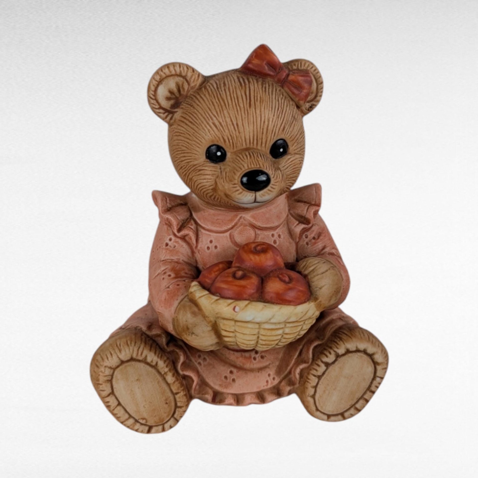 Vintage Bear Figurines, Homco Bear Figurines, Take Me Home Teddy Figurines, Collectible Bear Figurines, Gift for Bear Collector