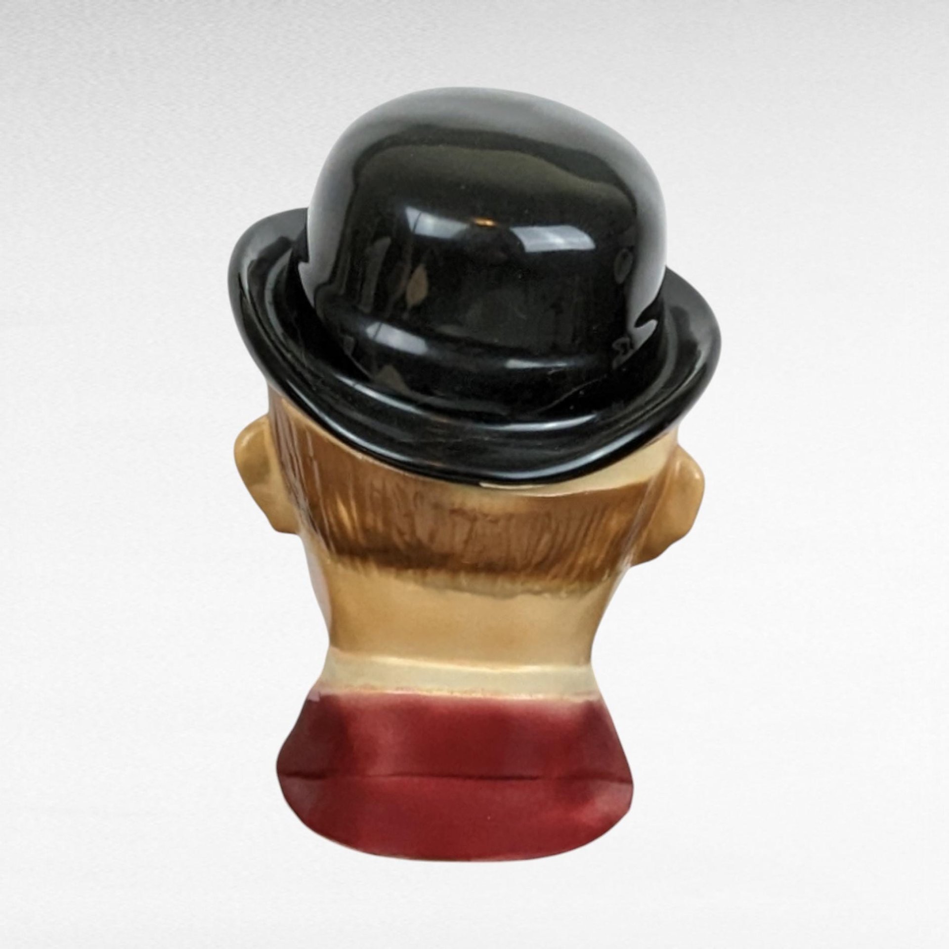 1976 Heritage China Ezra Brooks Stan Laurel Decanter, Laurel & Hardy, Larry Harmon, Ceramic, 8.5 Inches, Vintage Barware