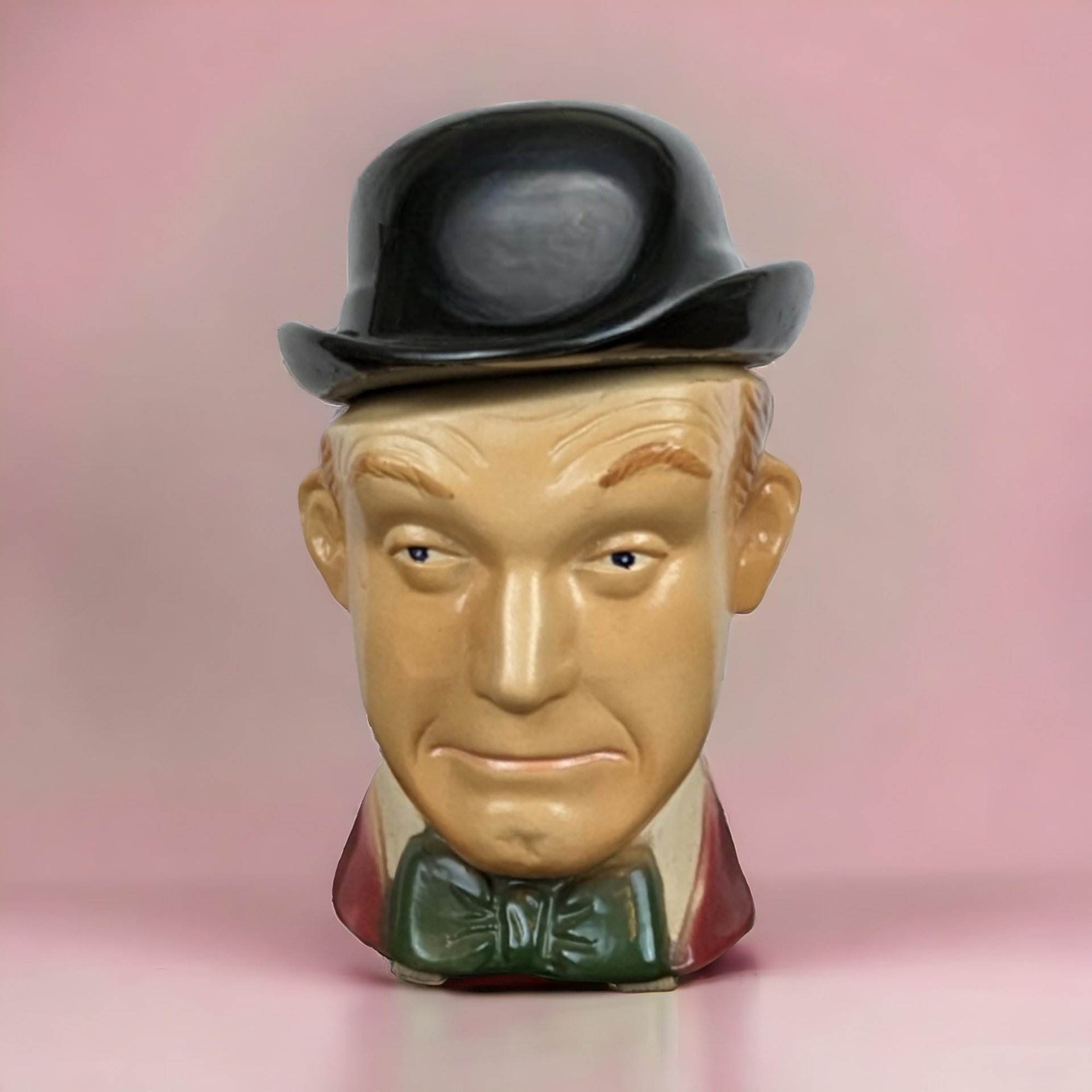 1976 Heritage China Ezra Brooks Stan Laurel Decanter, Laurel & Hardy, Larry Harmon, Ceramic, 8.5 Inches, Vintage Barware