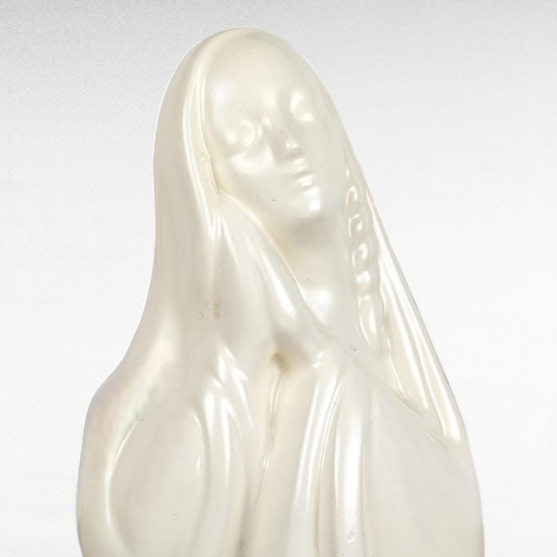 Vintage Ceramic Madonna Music Box Planter, Religious Music Box, Figurine Planter, Unique Gift