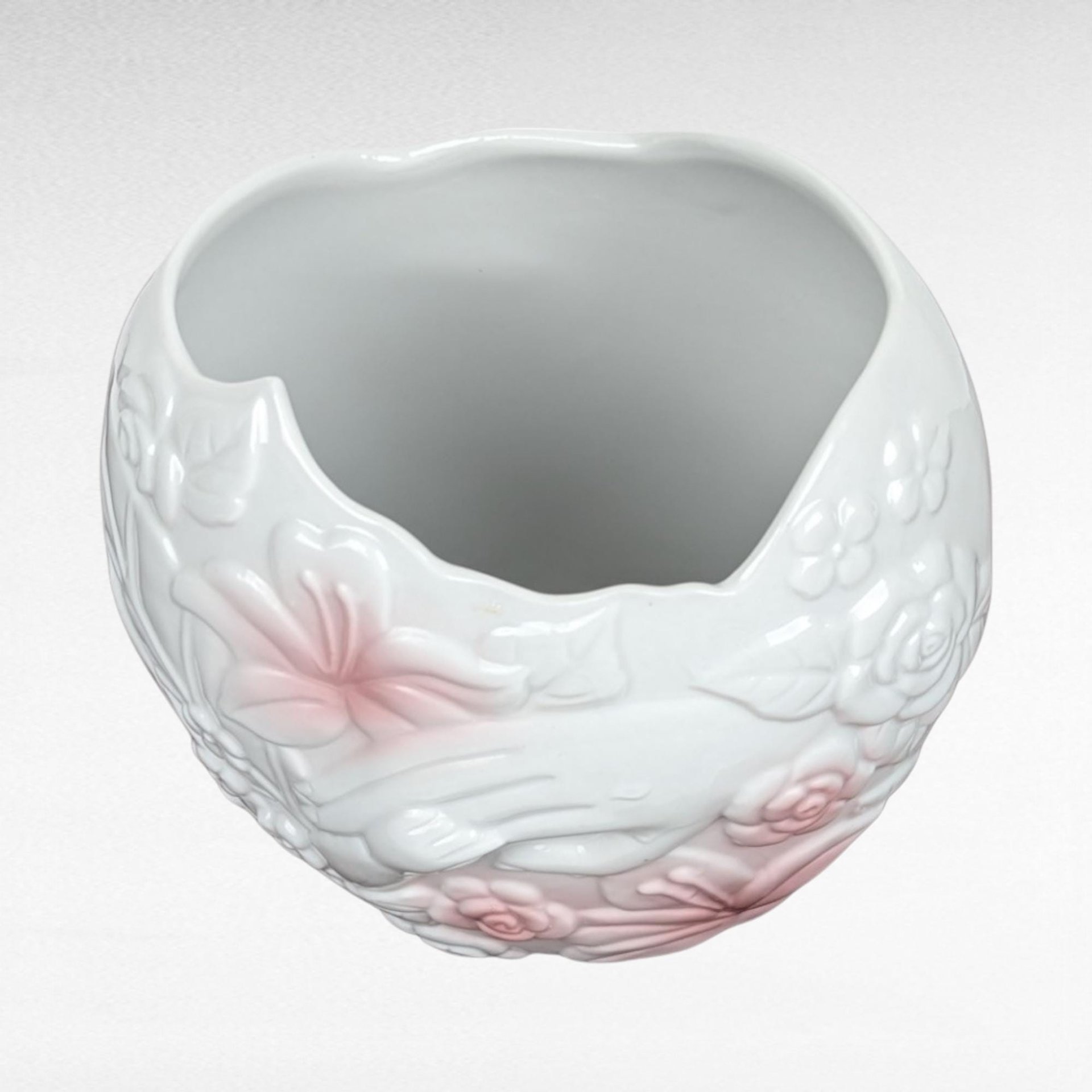 1993 FTD Mother and Child Vase | Porcelain Vase | Floral Vase | Vintage FTD | Mother's Day Gift