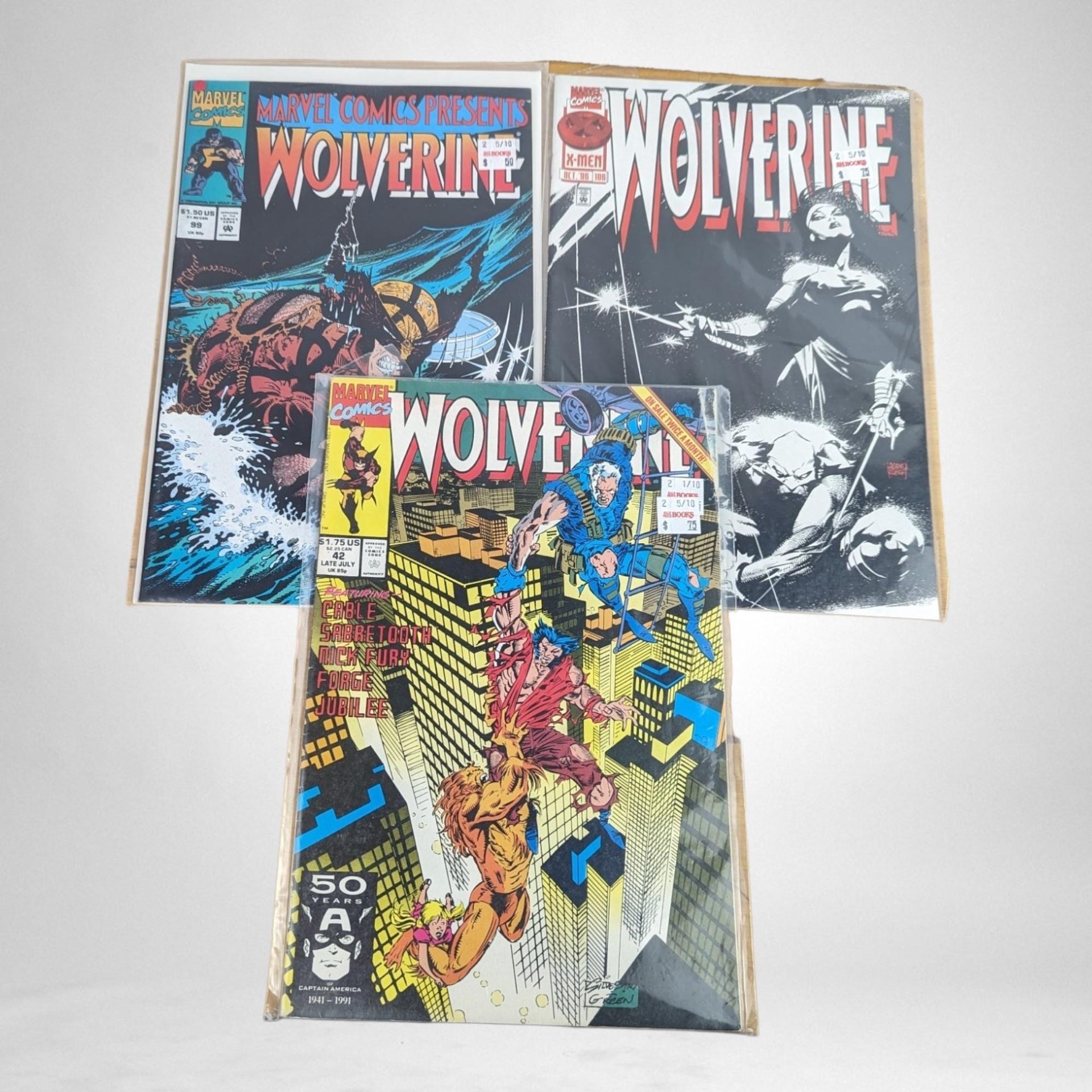 Vintage Comic Book Lot | Marvel Comics | Wolverine | X-Men | Kitty Pryde | 1980s Comics