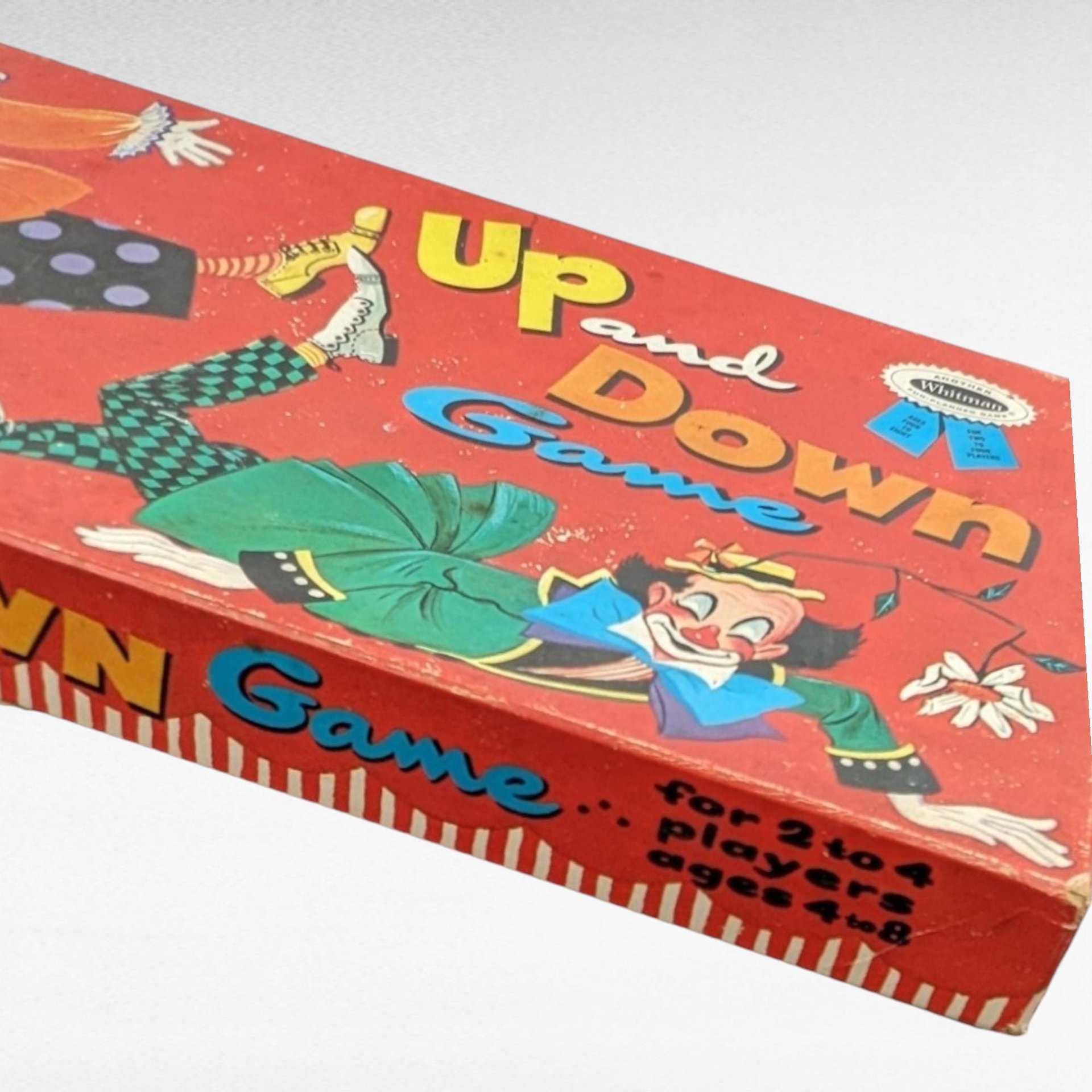 Vintage Whitman Up and Down Clown Board Game | Retro Board Game | Complete Game with Box |  Children's Game