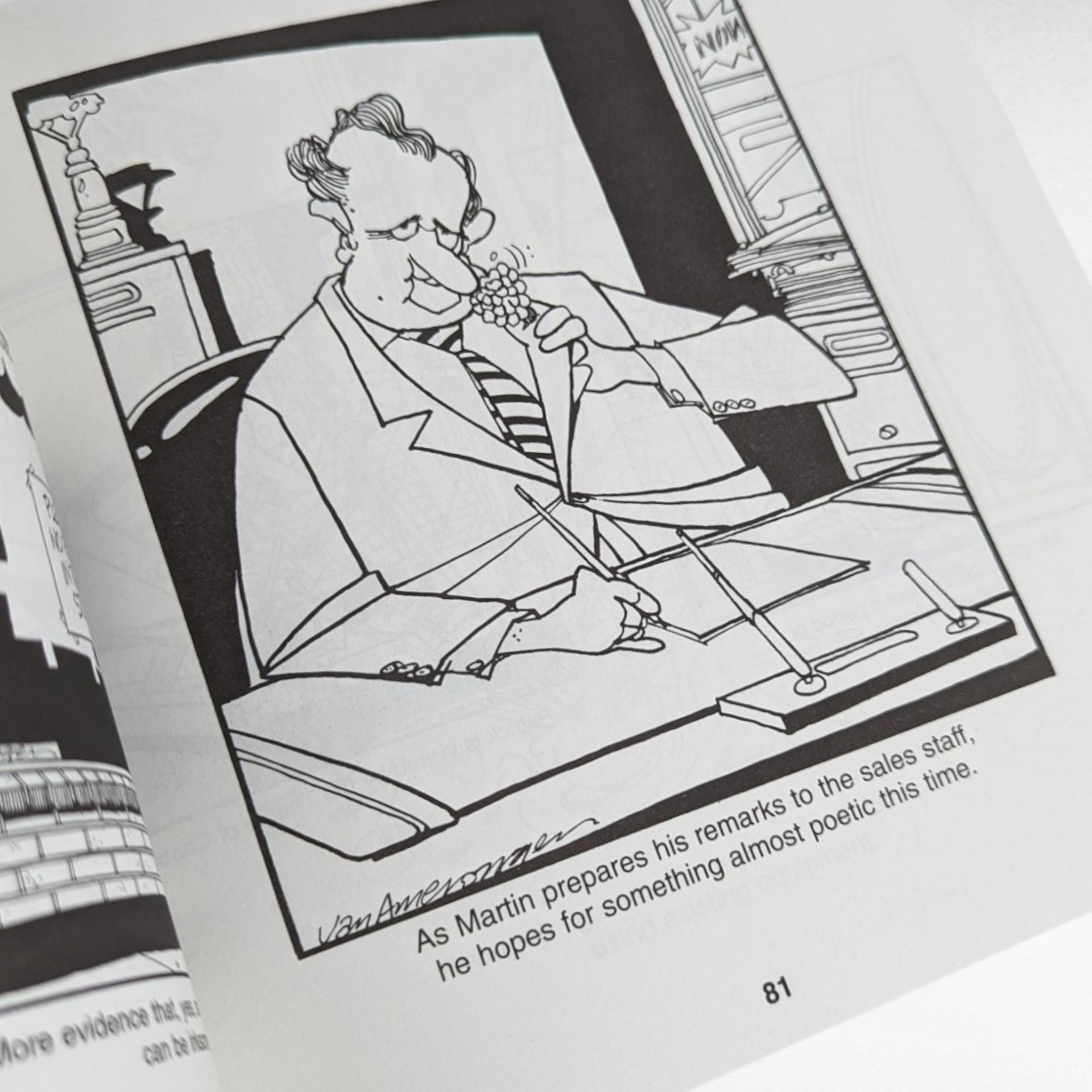 Signed Ballard Street Book 1998, Jerry Van Amerongen Cartoon Book, Humorous Gift, Vintage Comic Book