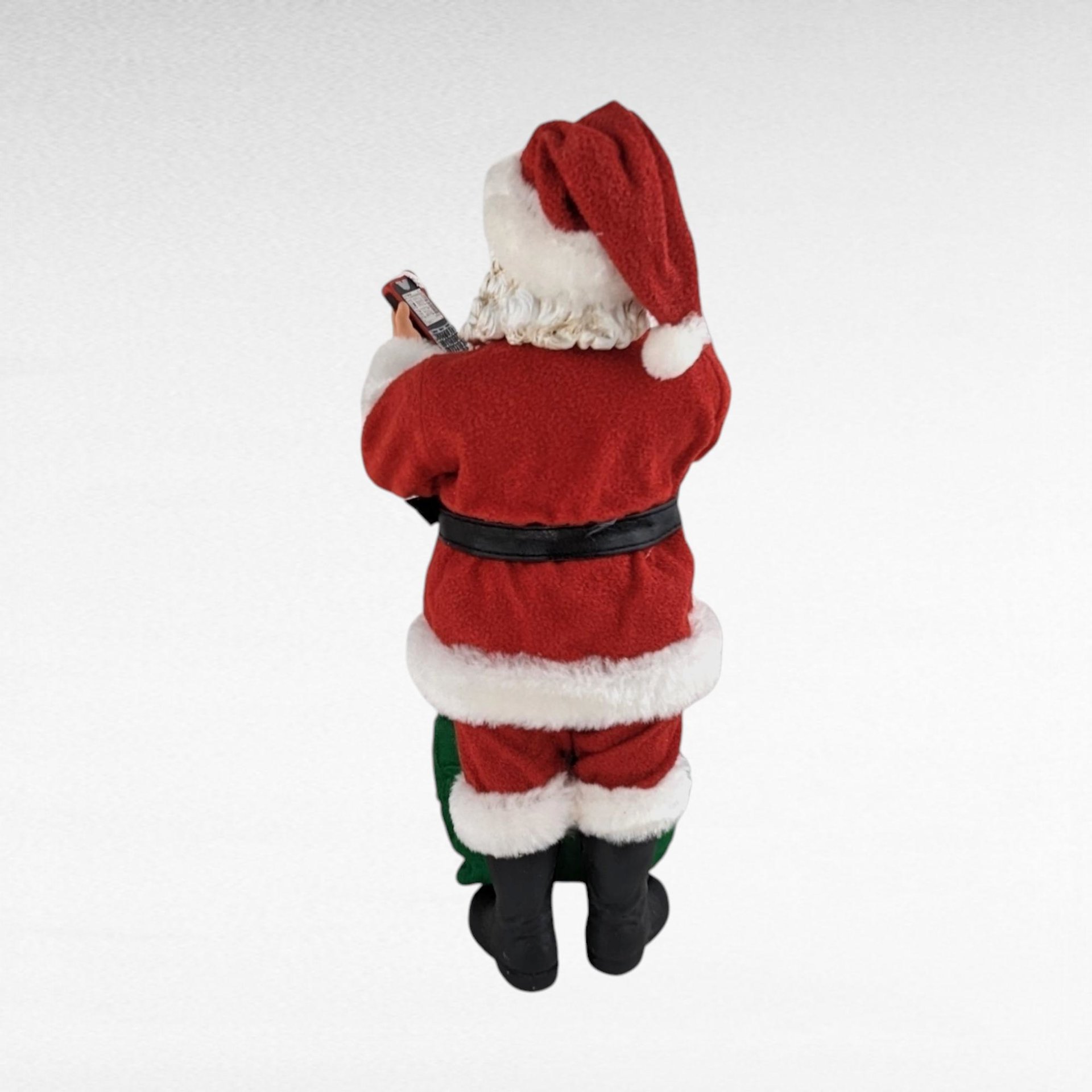 Vintage Possible Dreams Santa Claus Figurine, 10 Inch Clothtique Santa with Toy Bag, Christmas Decor, Collectible Santa, Holiday Decoration