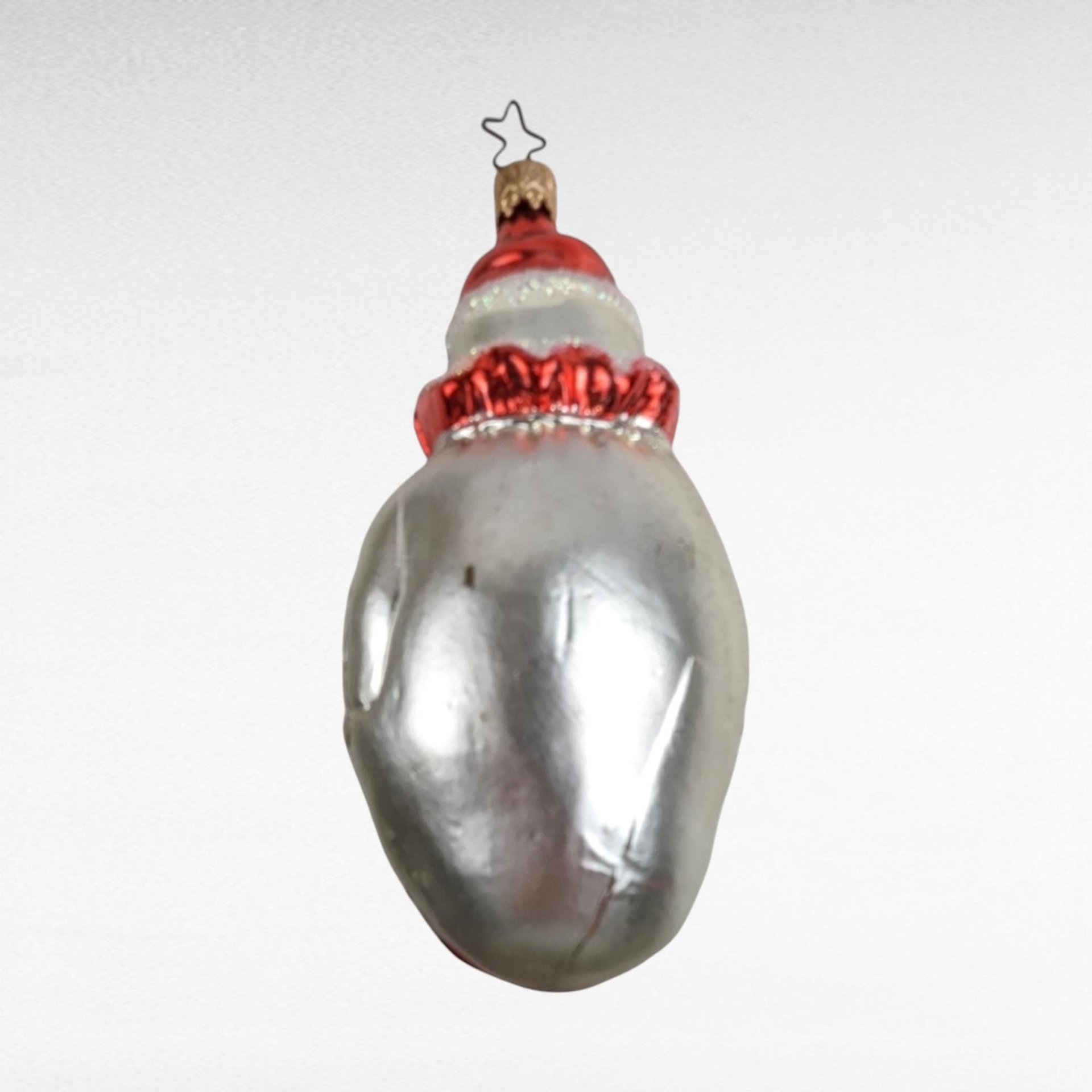 Vintage Blown Glass Christmas Ornament, 500,000 Clown, Unique Figural Ornament
