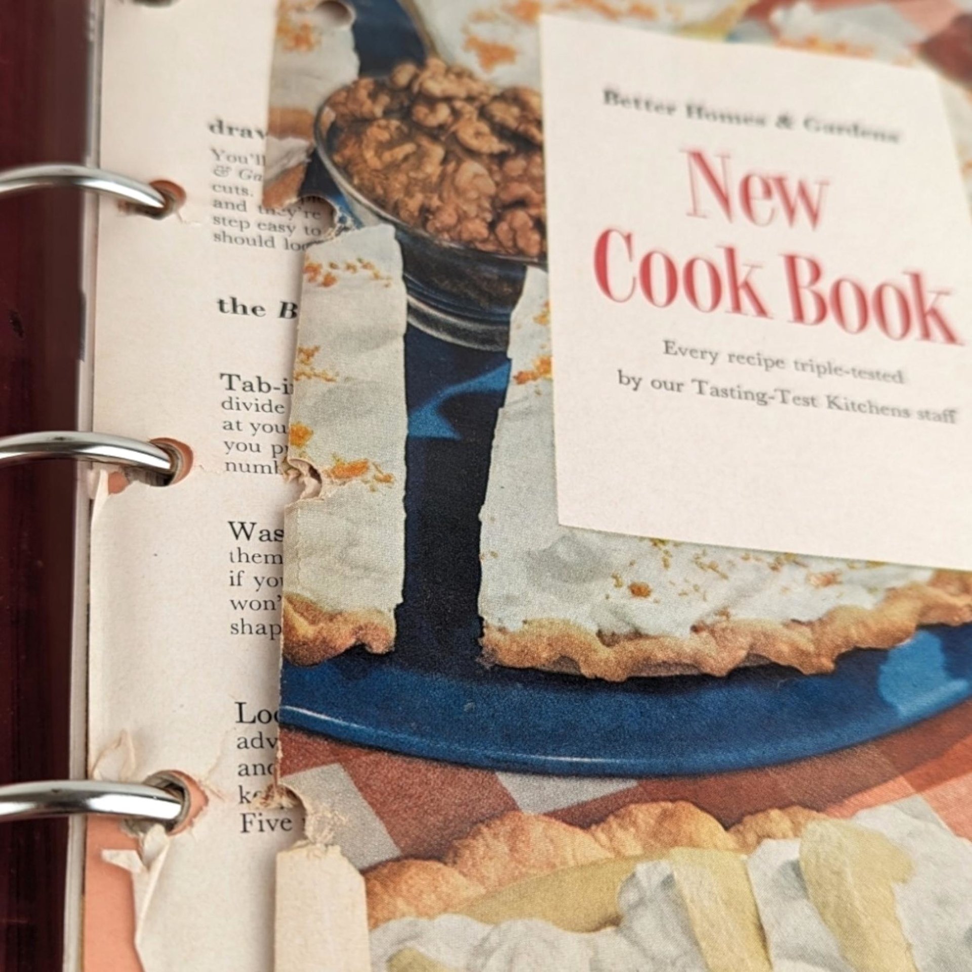 Vintage 1953 Better Homes and Gardens New Cookbook -  Binder Style Cookbook - Retro Recipes - Mid-Century Kitchen