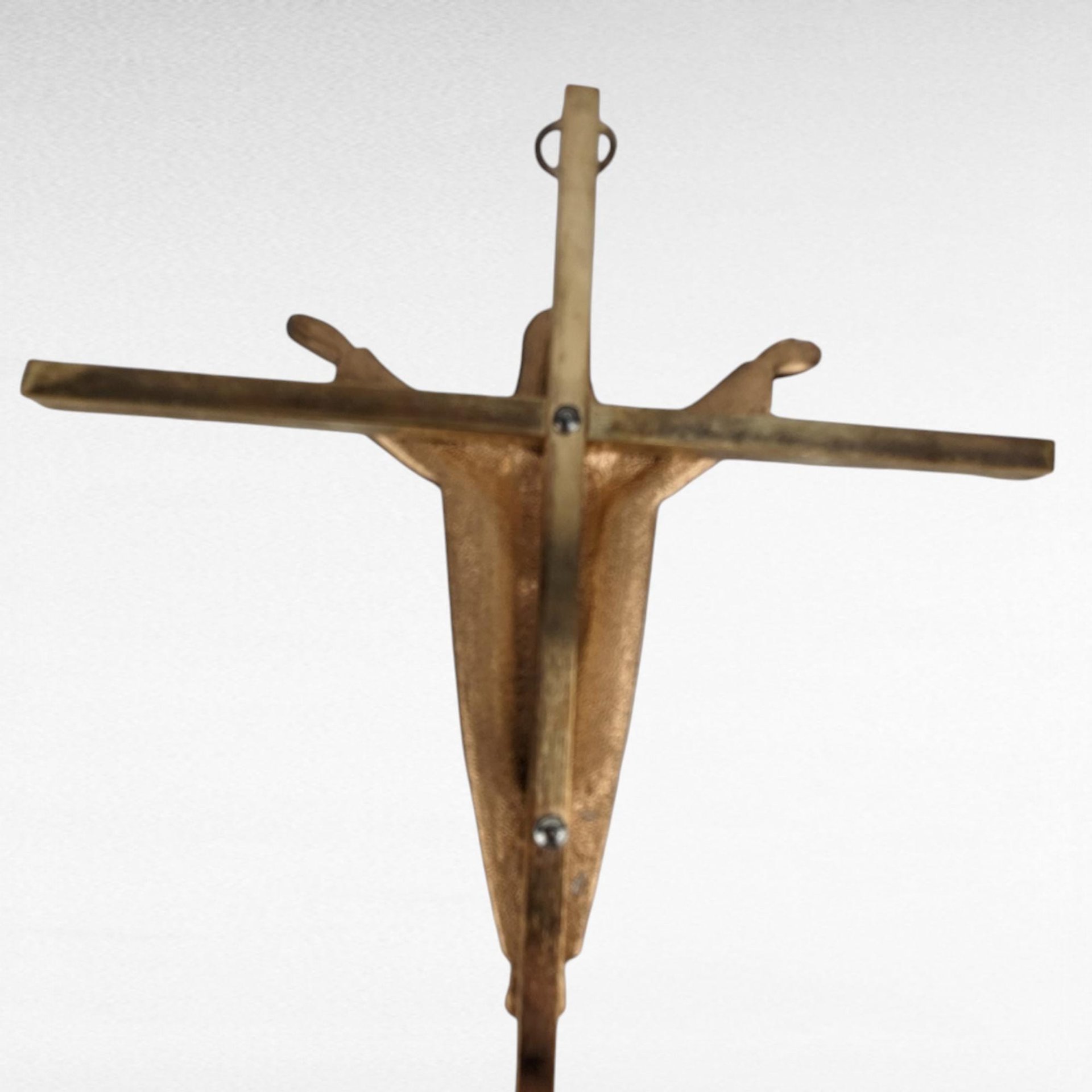 Vintage Metal Crucifix Wall Hanging - Religious Home Decor - Wall Cross - 10 Inch