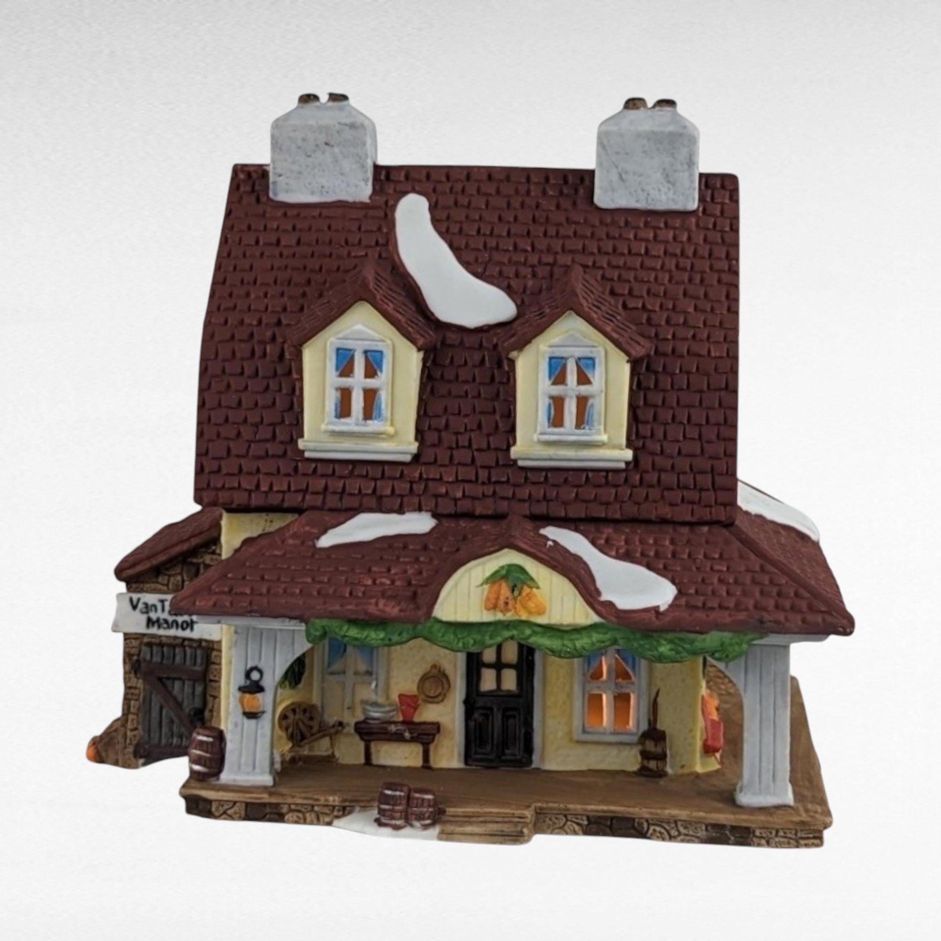 Vintage Dept 56 Van Tassel Manor - Sleepy Hollow - New England Village #5954-4 - Lighted Porcelain House