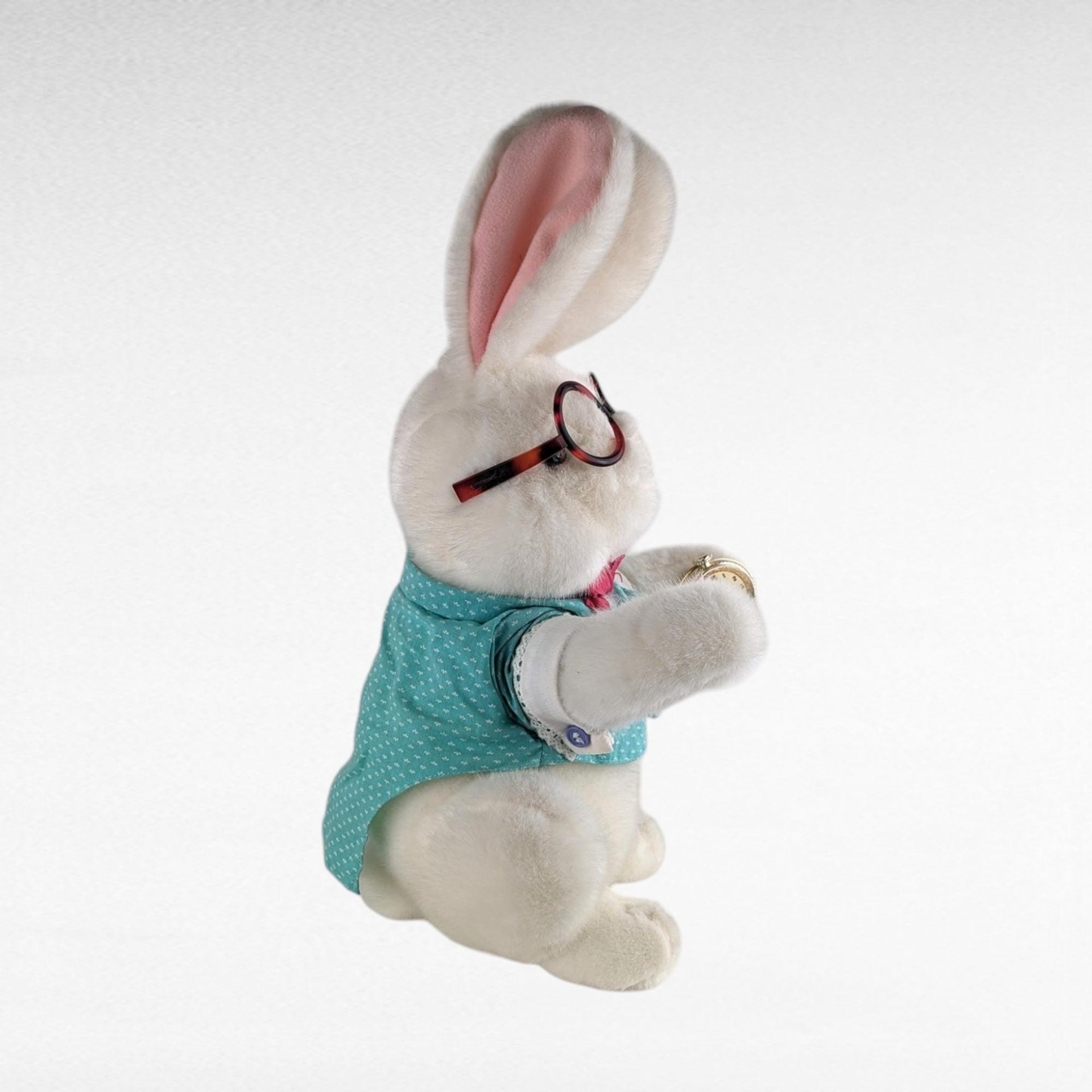 Vintage 1991 Target Alice in Wonderland White Rabbit Plush - 16" Stuffed Animal Collectible