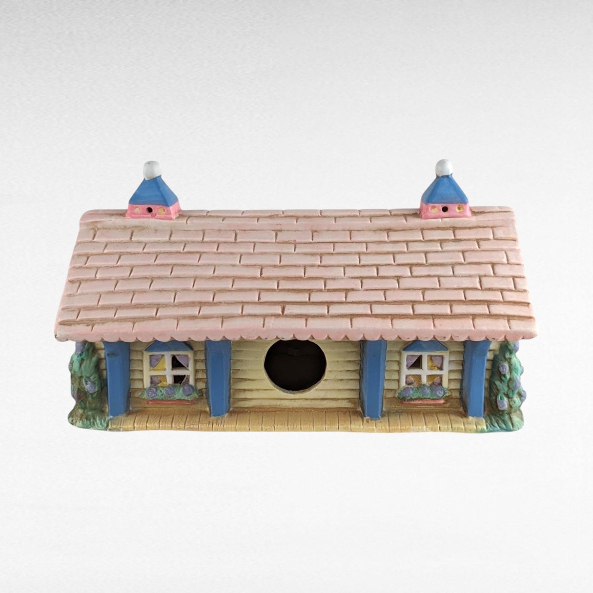 Vintage Midwest Cottontail Lane Station Lighted House | Easter Village Decor | Spring Decor | Ceramic House