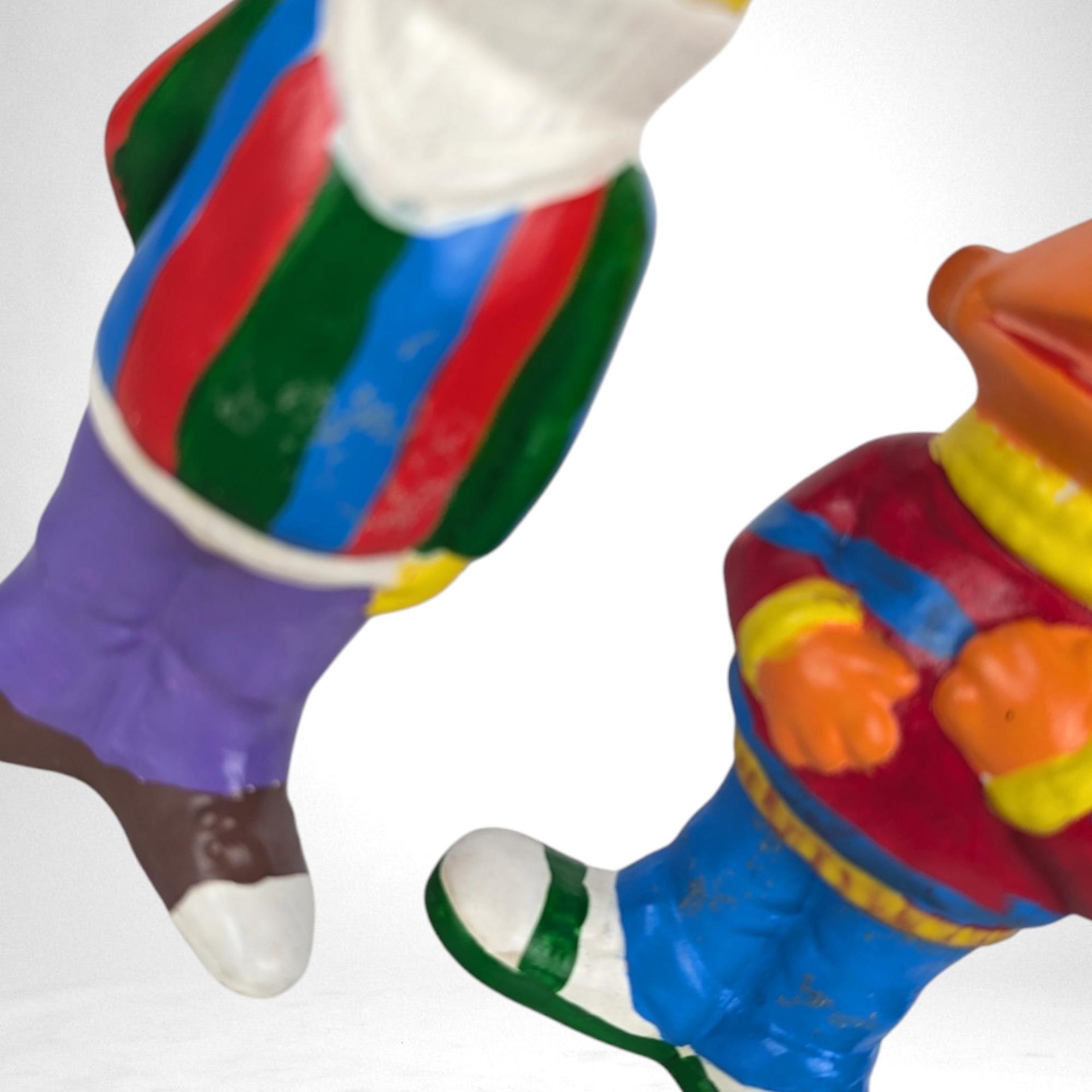 Vintage Ceramic Bert and Ernie Sesame Street Figurines, Hand-Painted Collectible Figures, Children's Room Decor, Nostalgic Gift