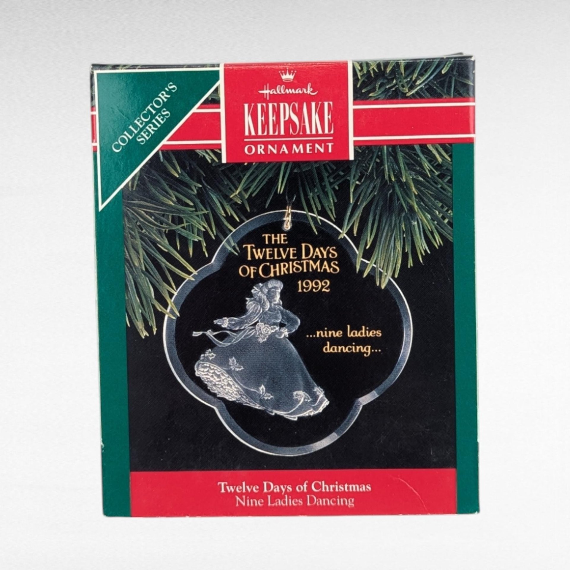 Vintage Hallmark 9 of the 12 Days of Christmas Ornament Lot - 90s Acrylic Keepsake Ornaments with Boxes