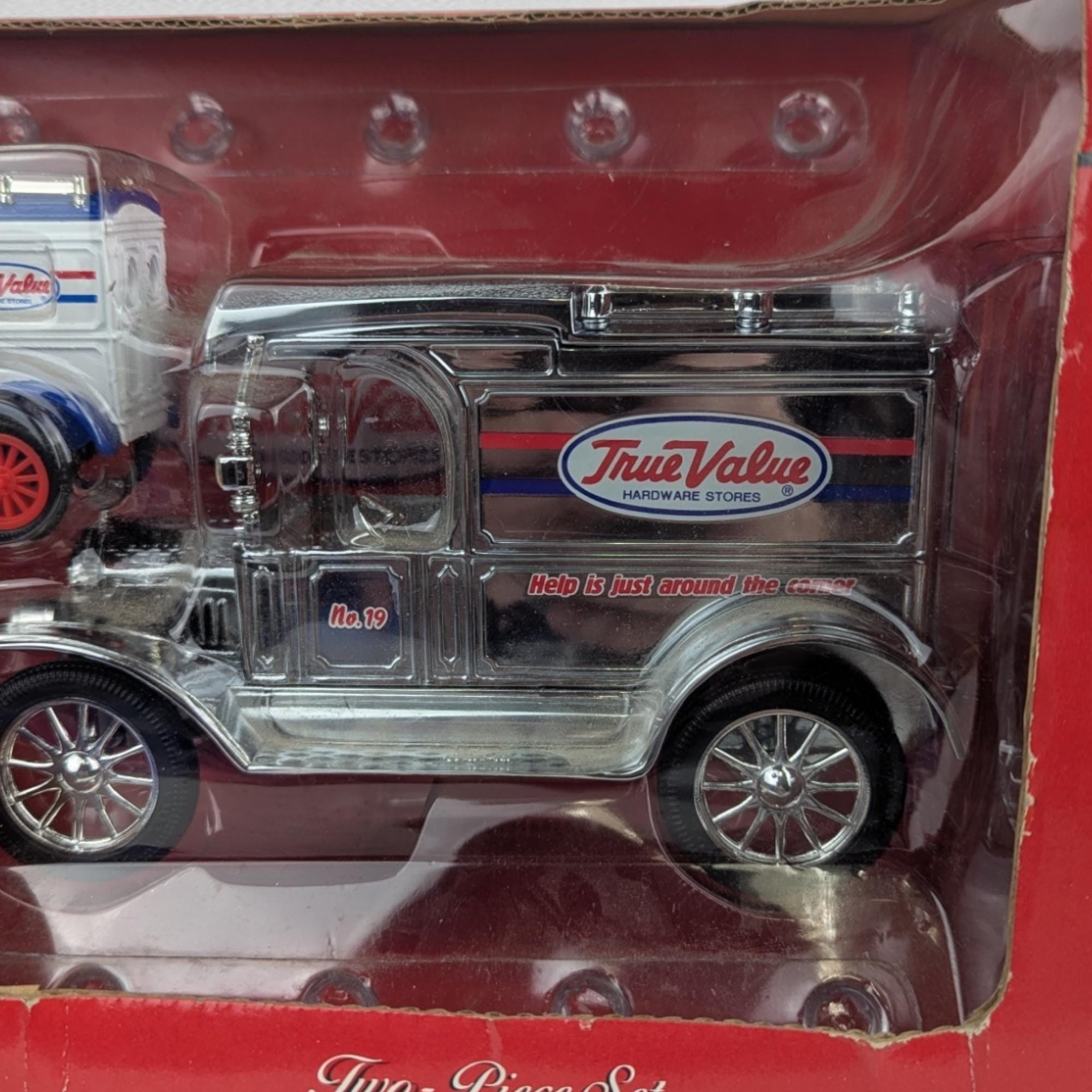 Vintage True Value Diecast Trucks - ERTL Model T Bank Set & Graham Bros. Truck - With Boxes