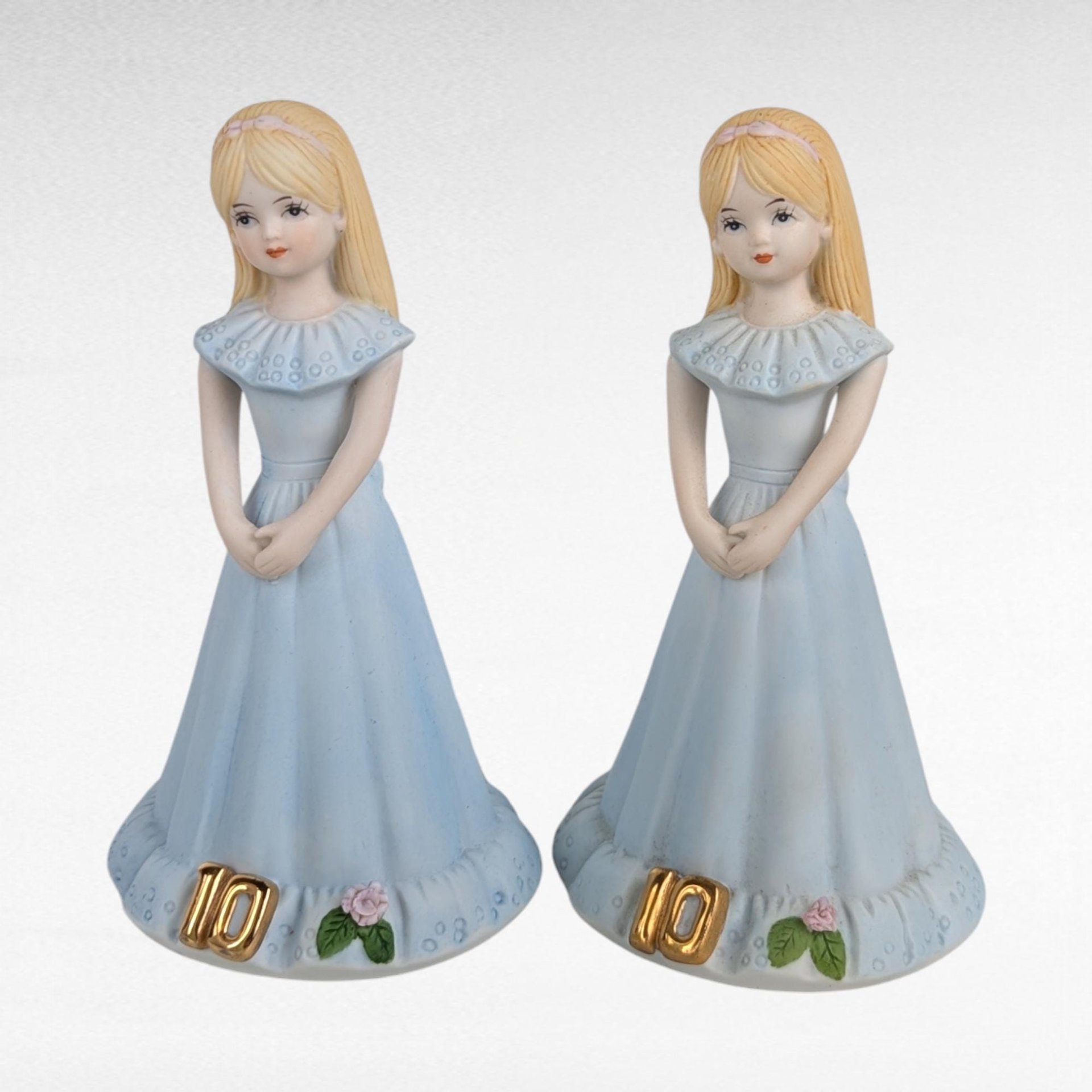Vintage Enesco Growing Up Girls Figurine Lot, Random Ages,  Ceramic Figurines, Birthday Girls, Collectible Figurines, Gift for Collector