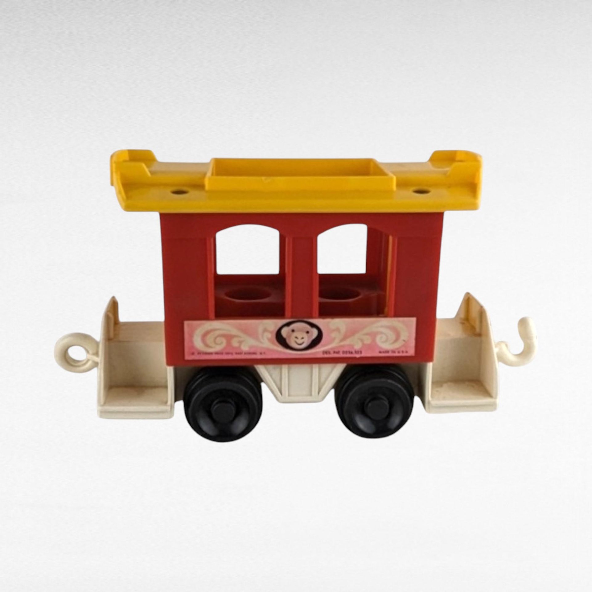 Vintage Fisher Price Little People Train, 3-Piece Train Set, 1973 Little People, Toy Train, Collectible Toy, Preschool Toy