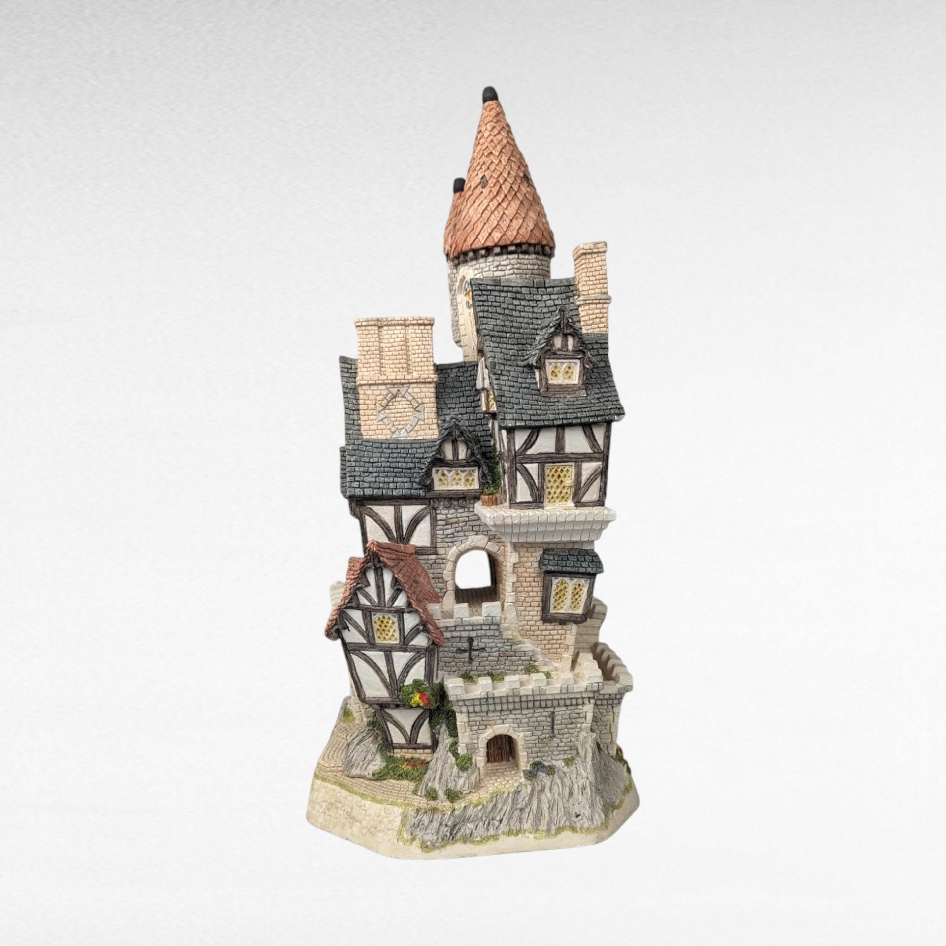 1991 David Winter Castle in the Air, Signed, Collectible Fantasy Cottage, Whimsical Decor, Unique Gift