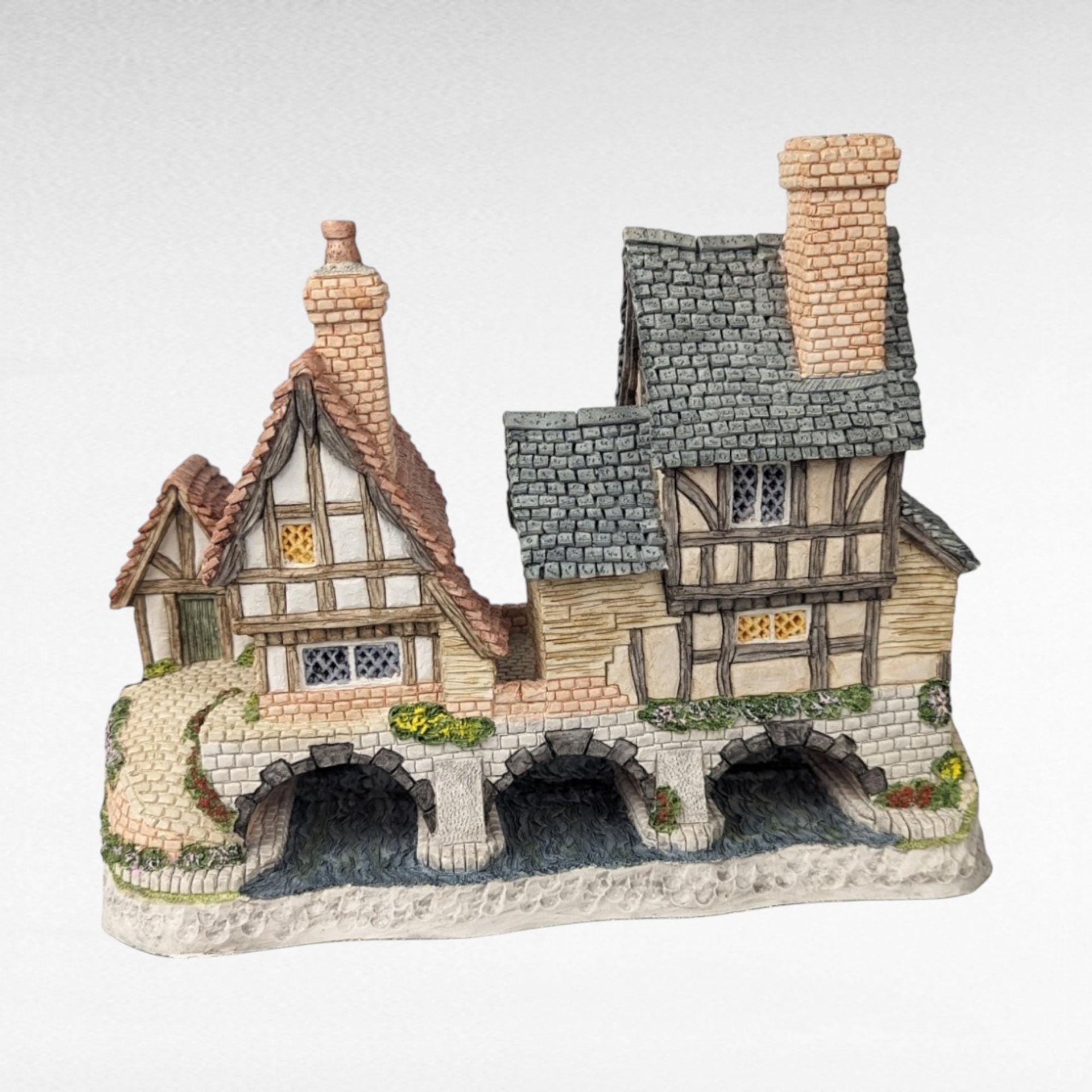 1993 David Winter Cottage "Arches Thrice" | Signed with Original Box | Vintage Collectible