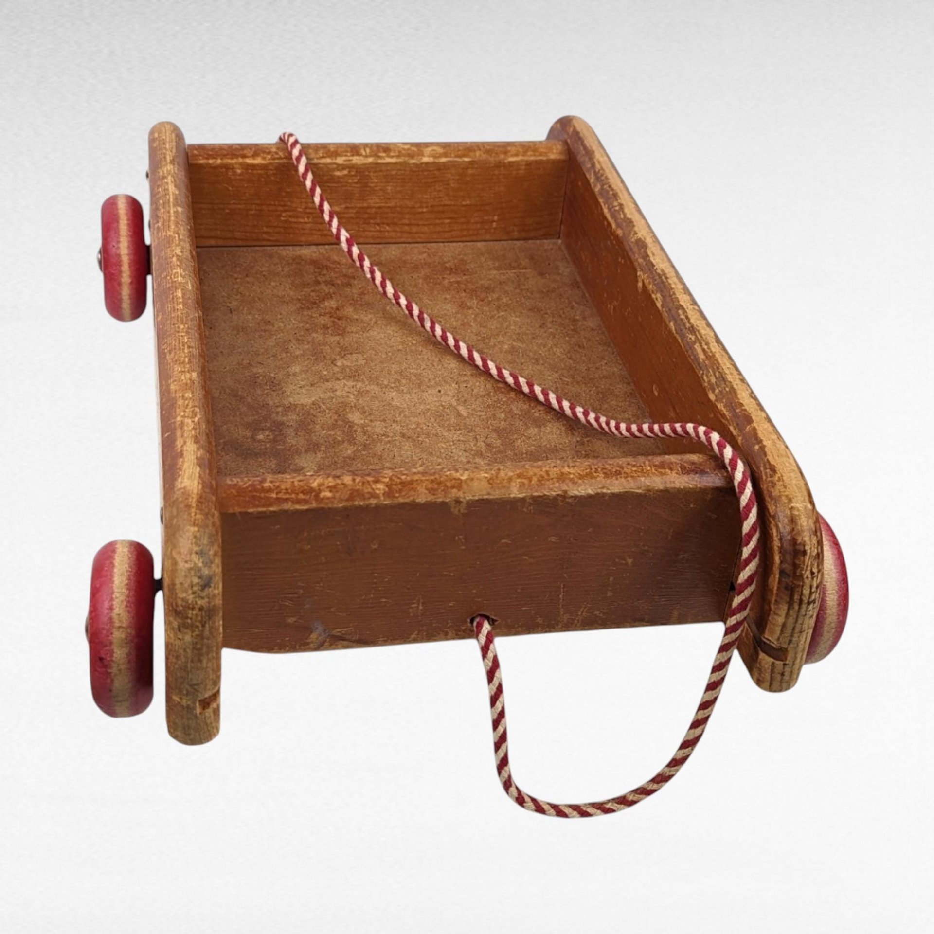 Vintage Playskool Colorol Wagon with Blocks | Wooden Pull Toy | Classic Toy | 1950s Toy | Educational Toy