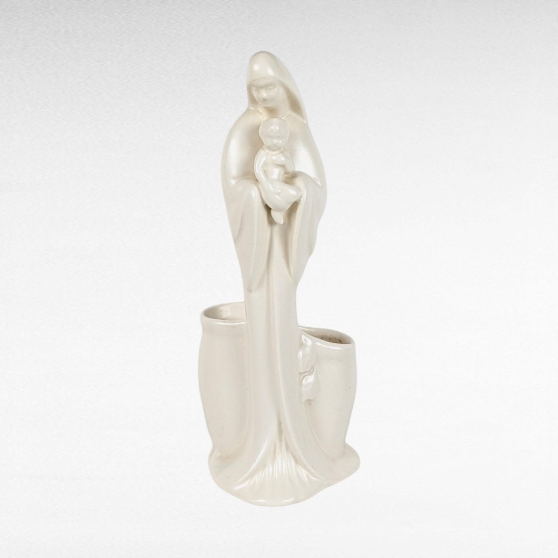 Vintage Haeger Madonna and Child Planter, Religious Art Pottery,  Mid-Century Modern Planter,  Unique Home Decor, Mother's Day Gift