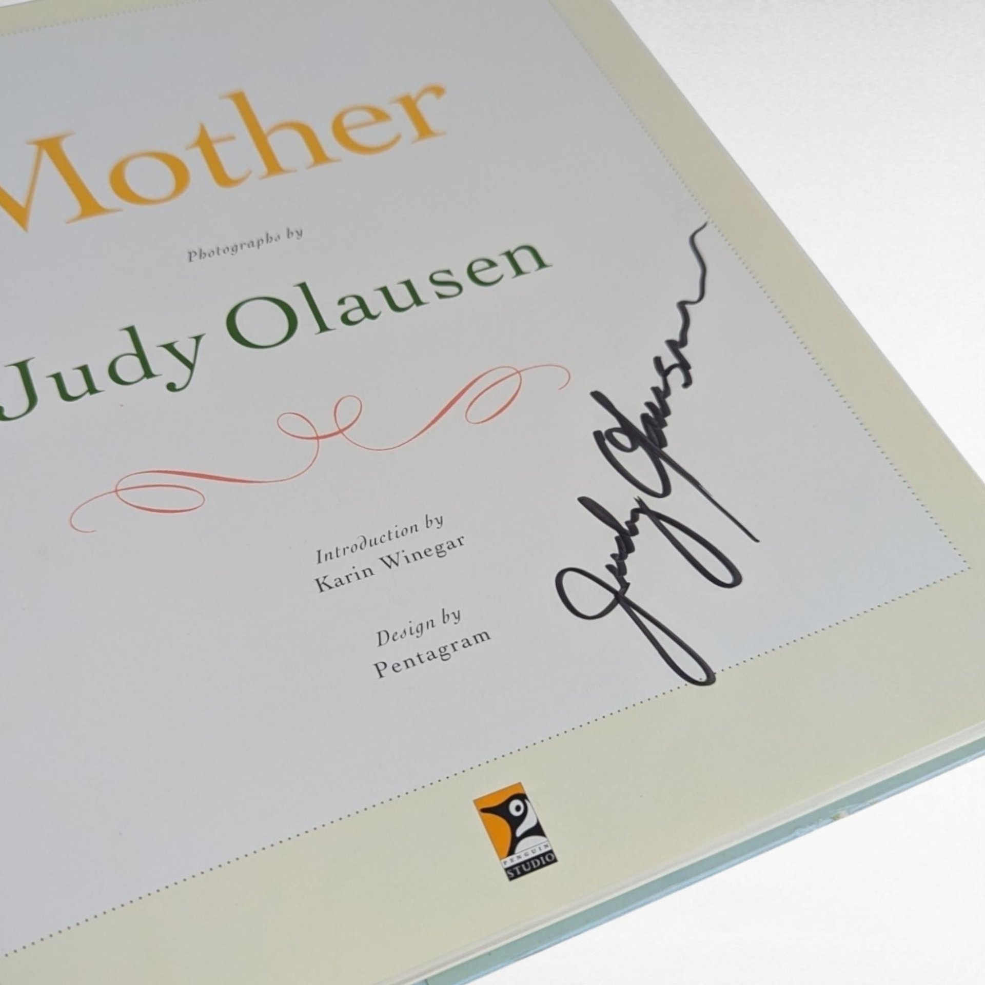 1996 Signed "Mother" Photography Book by Judy Olausen, Mother-Daughter Collaboration, Vintage Hardcover, Unique Gift, Art Photography