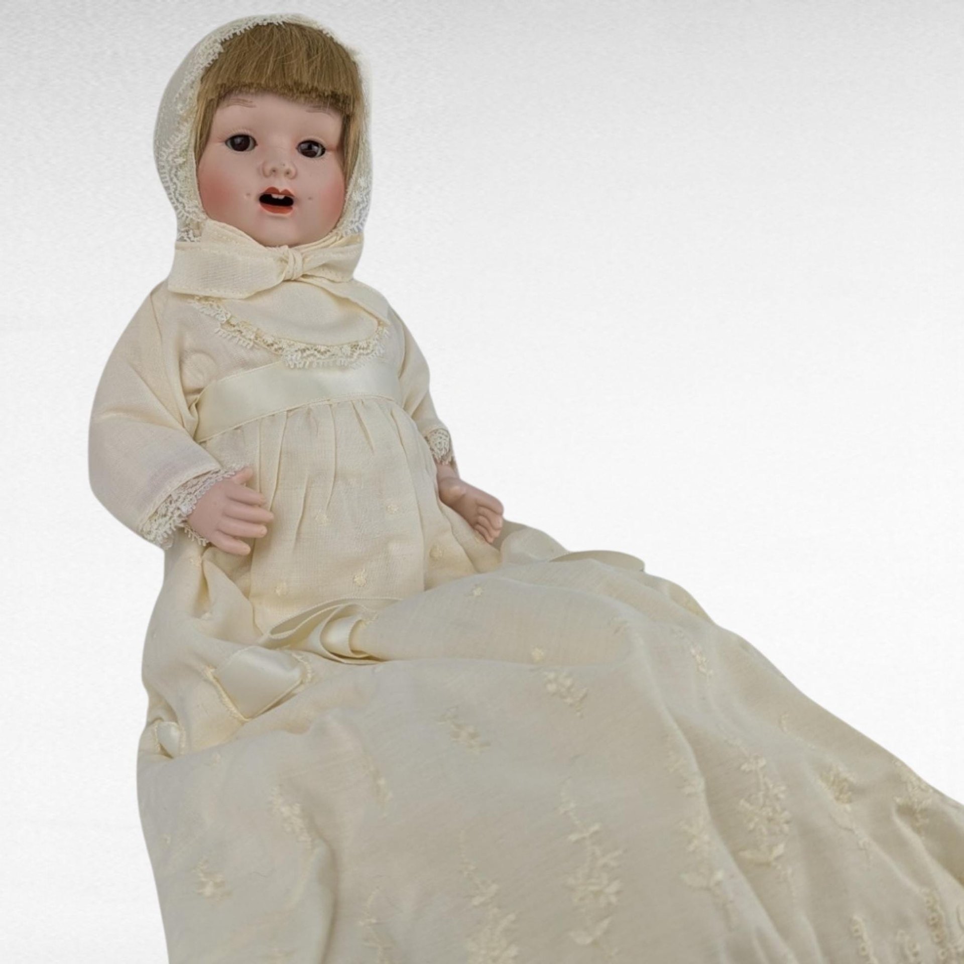 Vintage Avon Gallery Porcelain Doll, Shelburne Museum Collection, Collectible Doll,  Porcelain Doll with Stand, Gift for Doll Collector