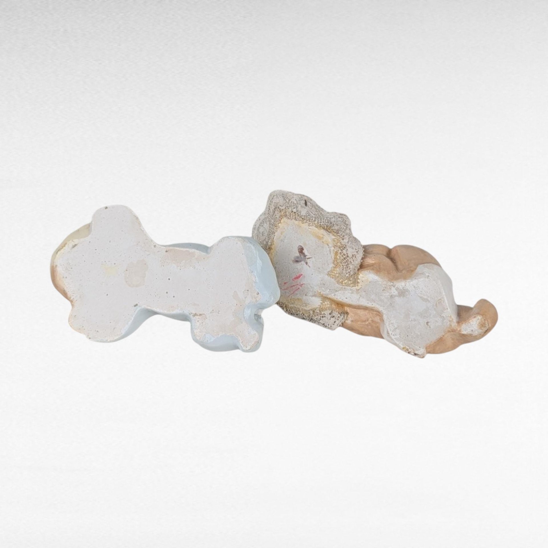Vintage Chalkware Babies, Pair of Baby Figurines, Nursery Decor, Vintage Baby Doll, Collectible Figurines, Unique Gift